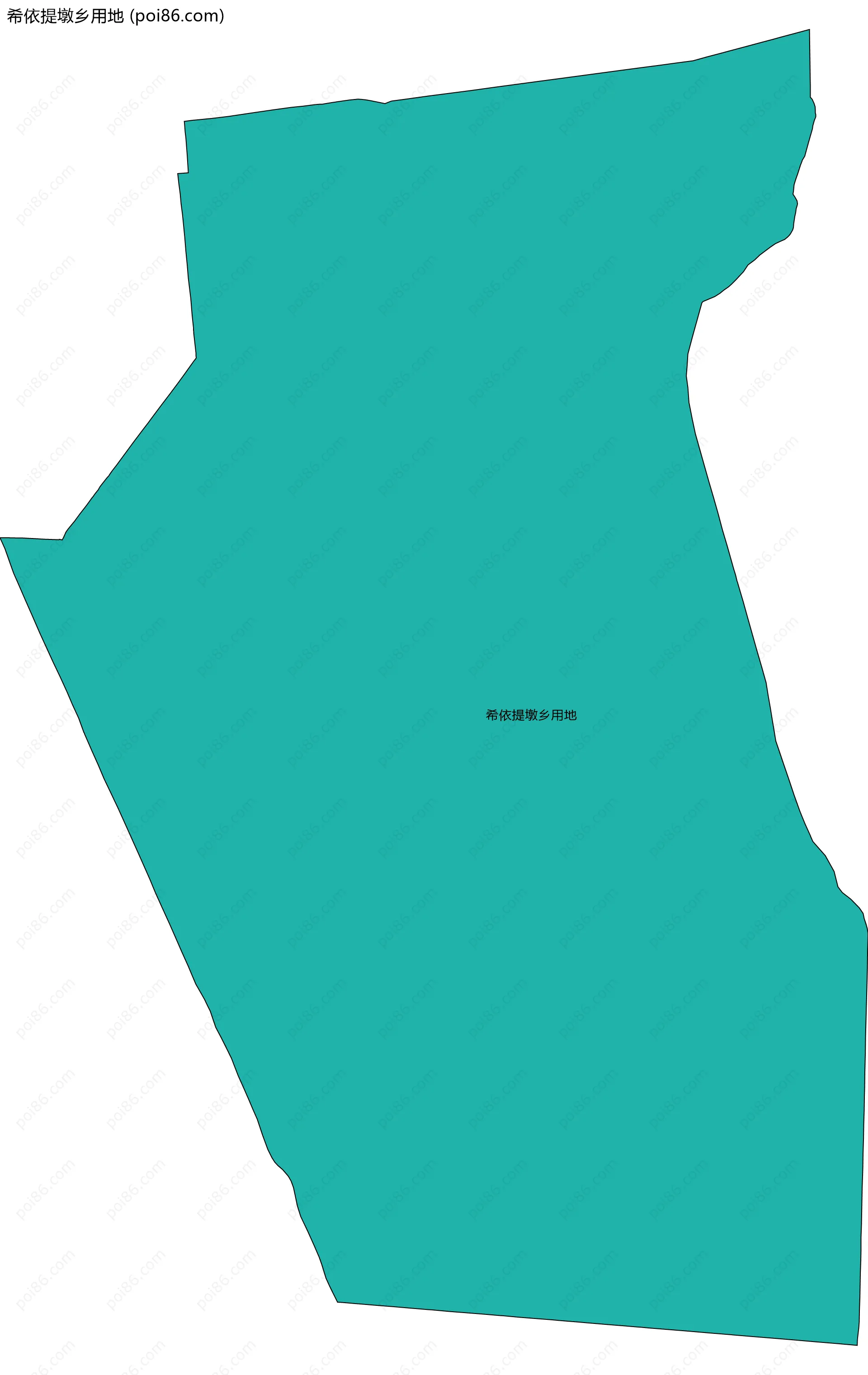 希依提墩乡用地边界地图