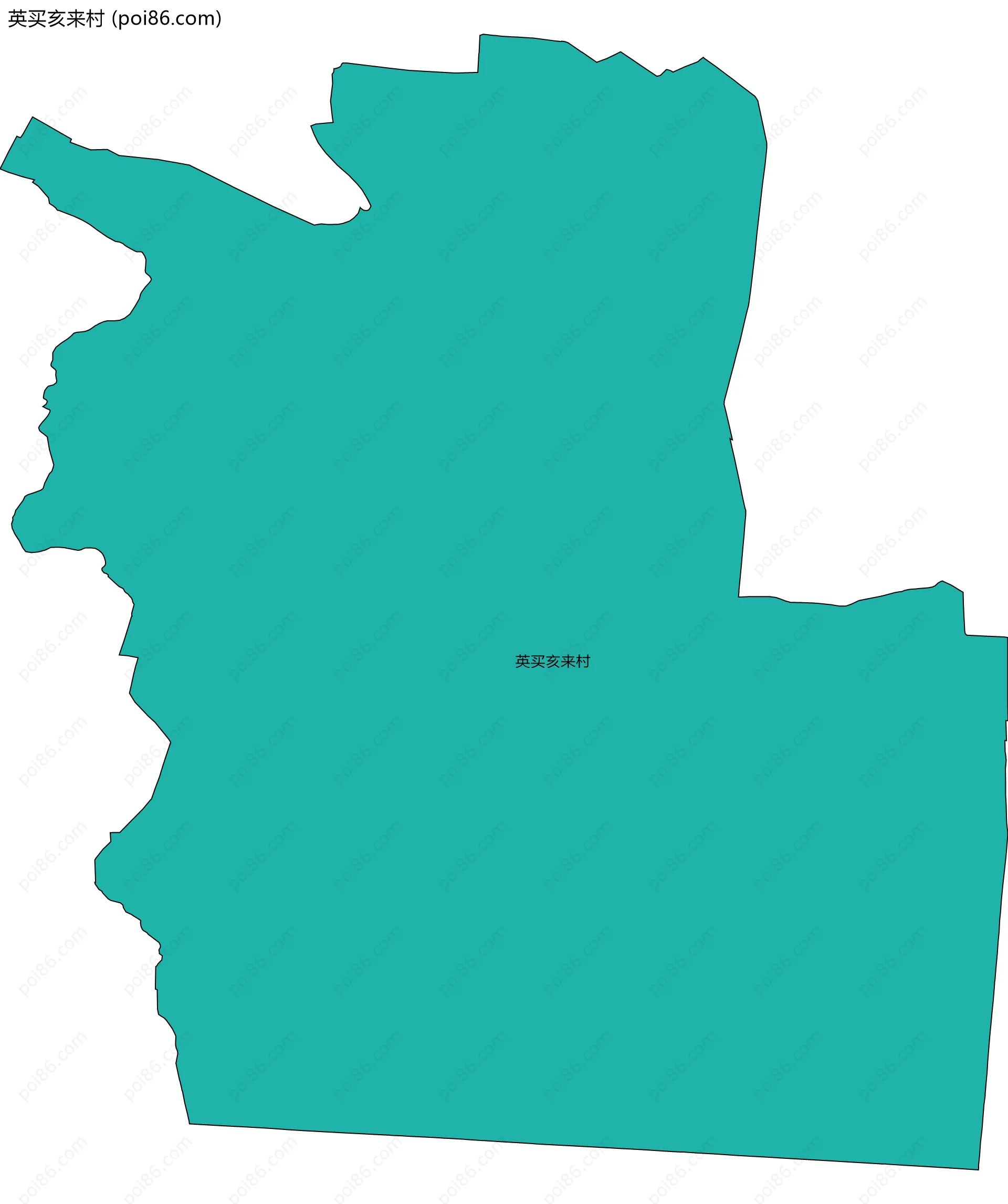 英买亥来村边界地图