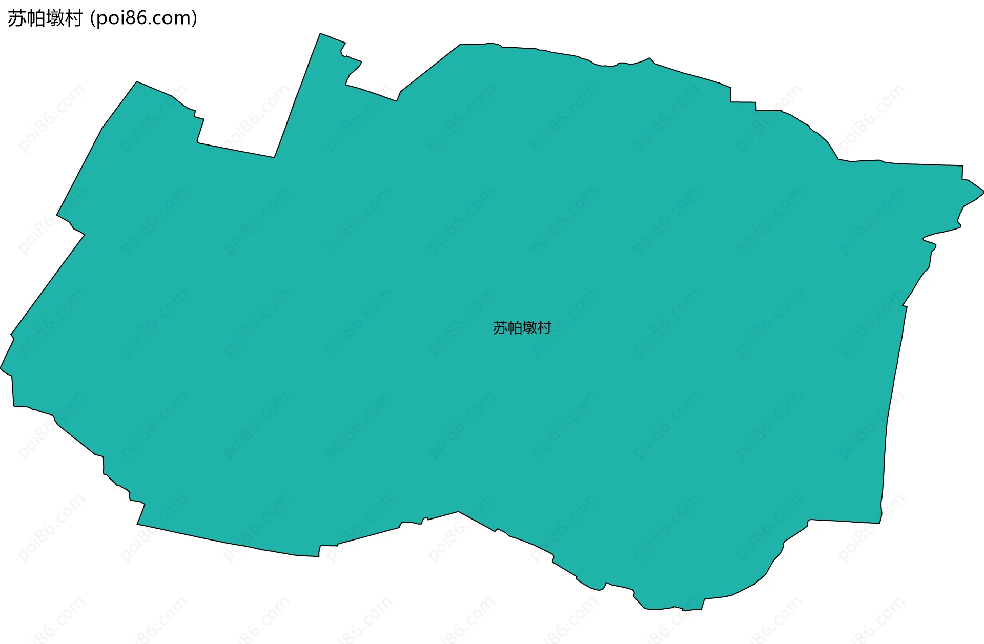 苏帕墩村边界地图