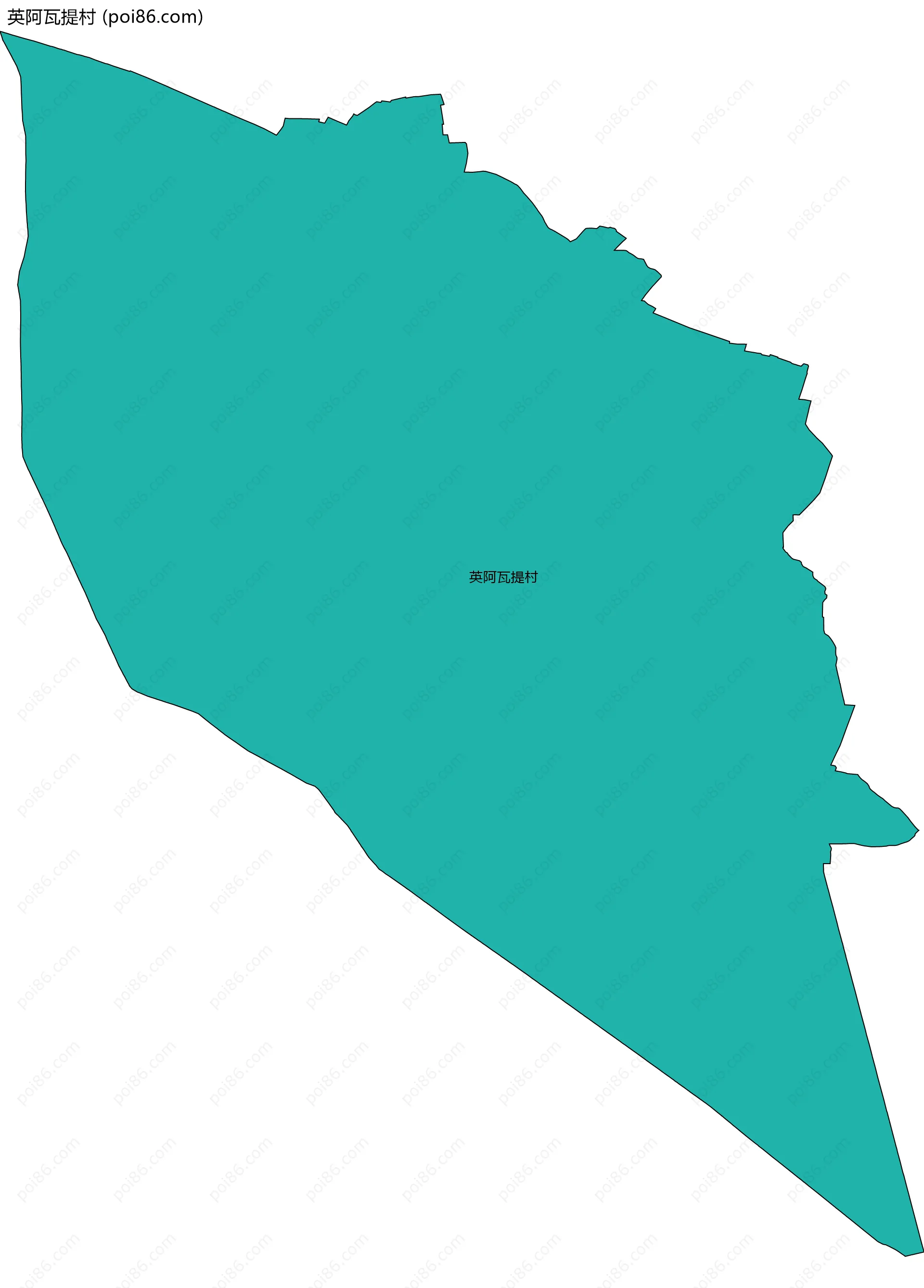 英阿瓦提村边界地图