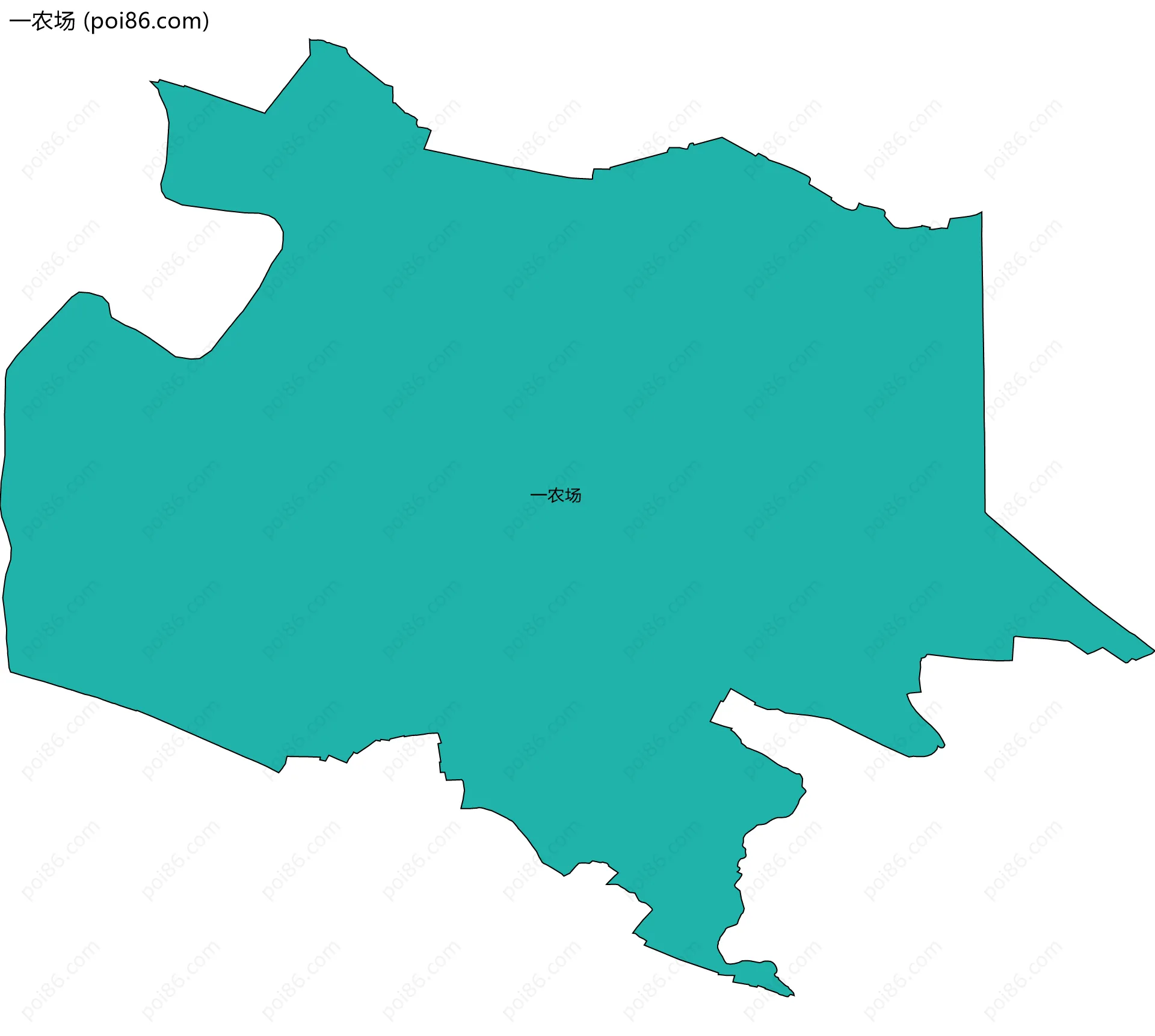 一农场边界地图