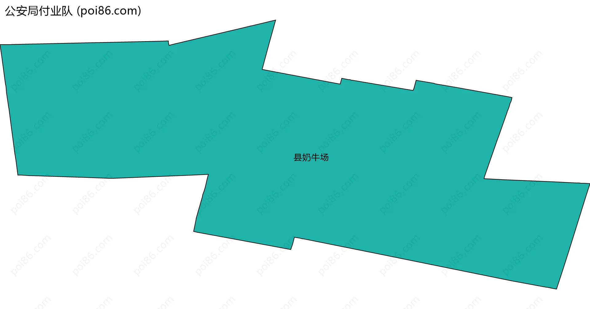 公安局付业队边界地图(五级行政区划)