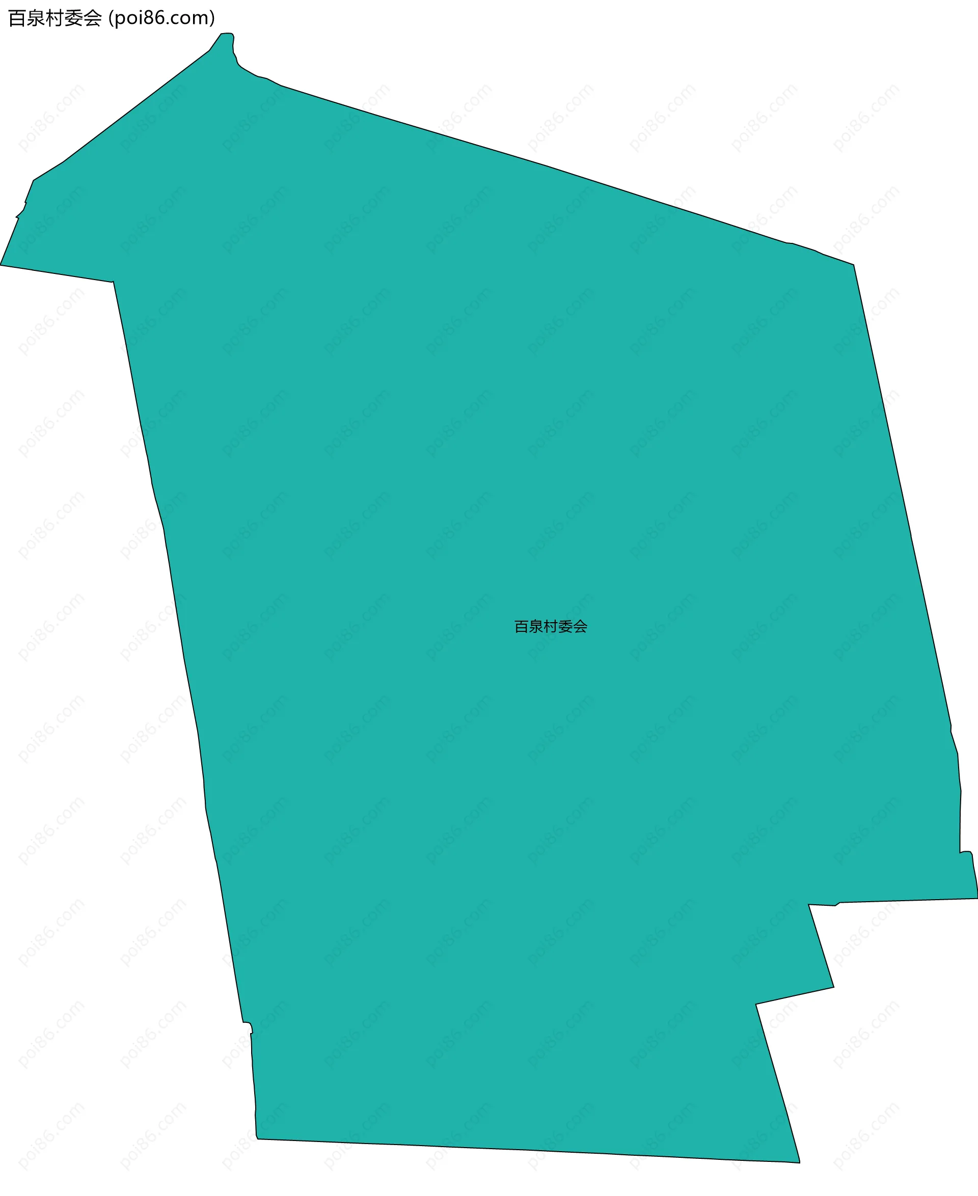 百泉村委会边界地图