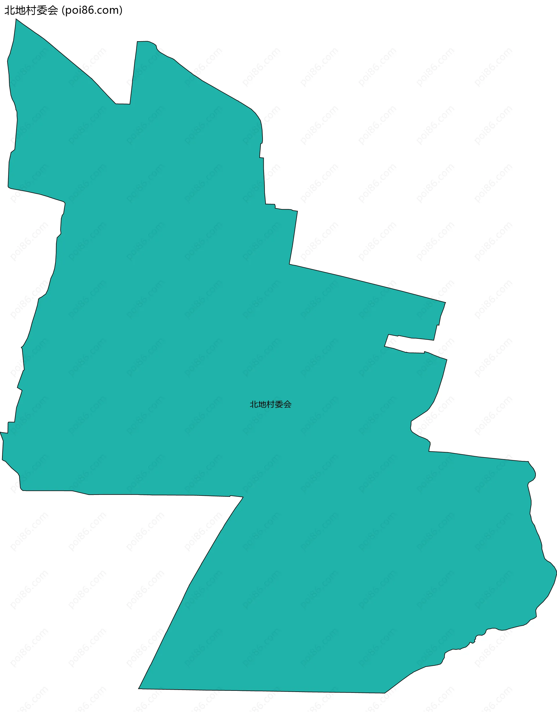 北地村委会边界地图