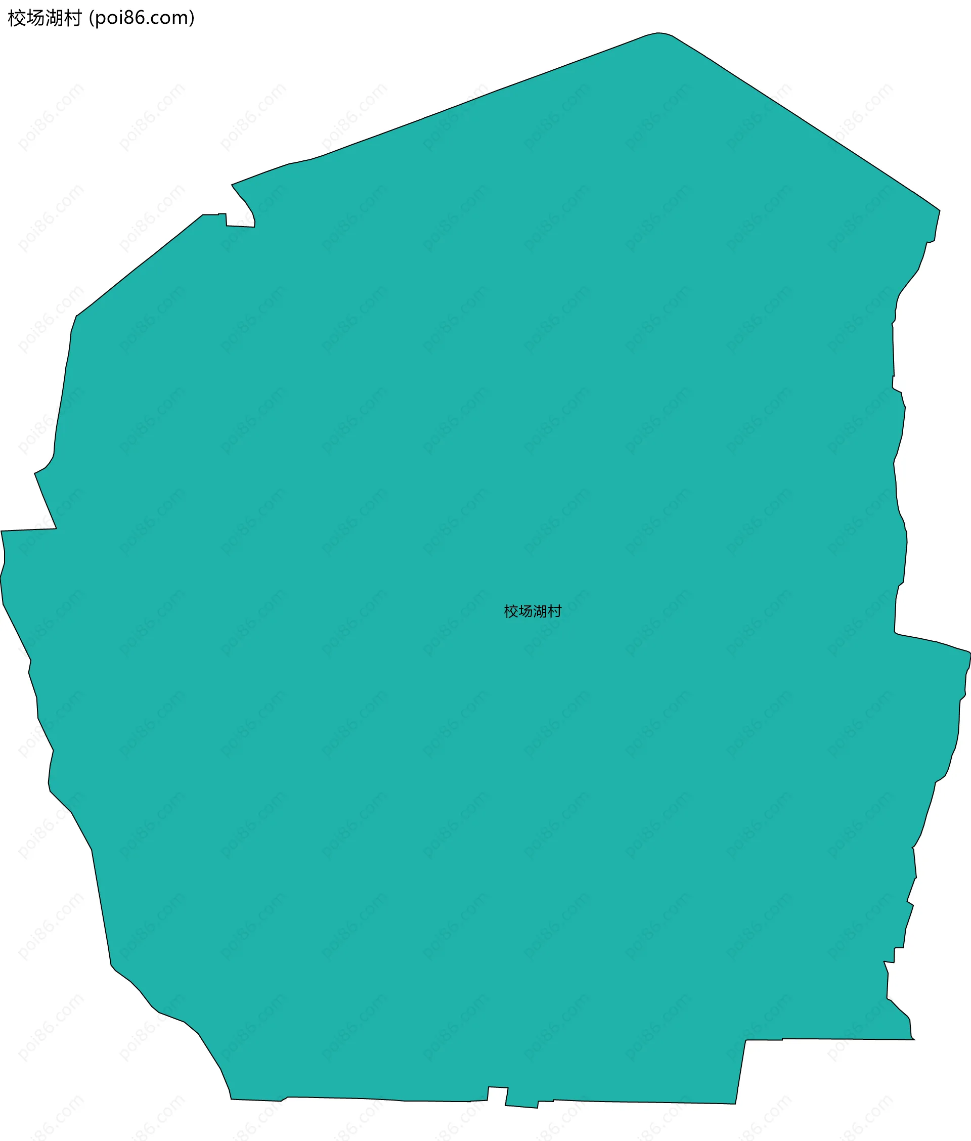 校场湖村边界地图