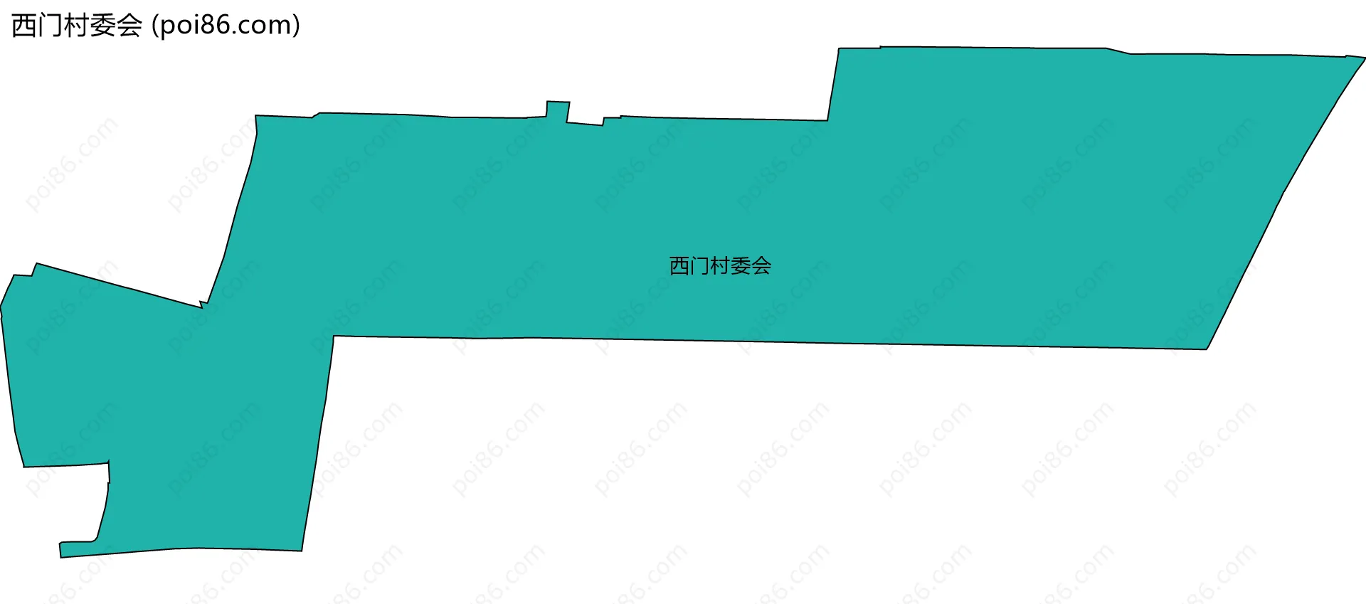 西门村委会边界地图