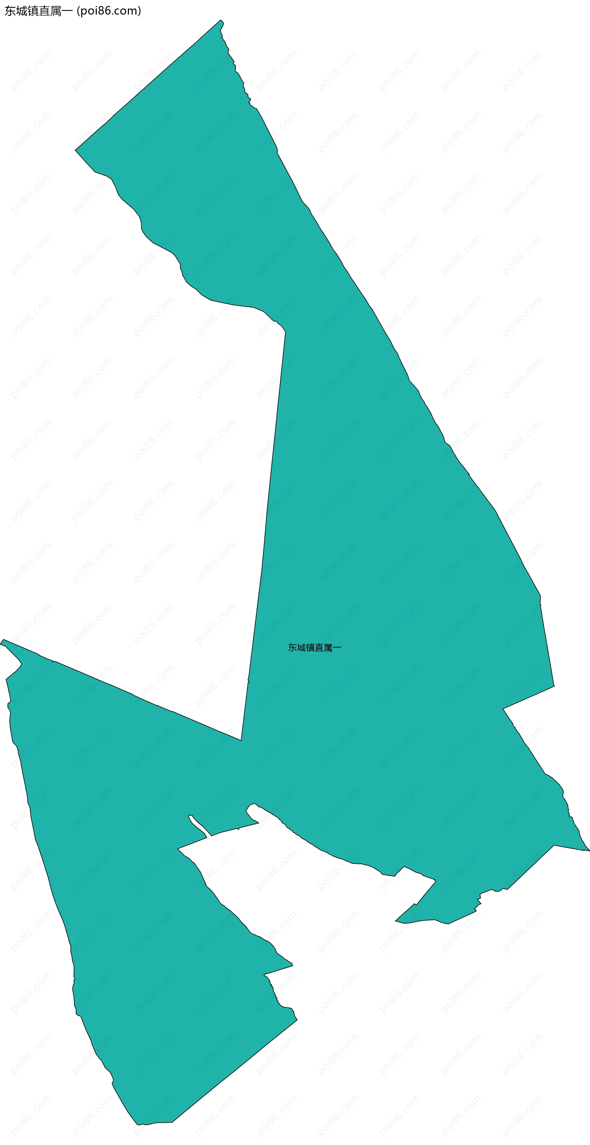 东城镇直属一边界地图