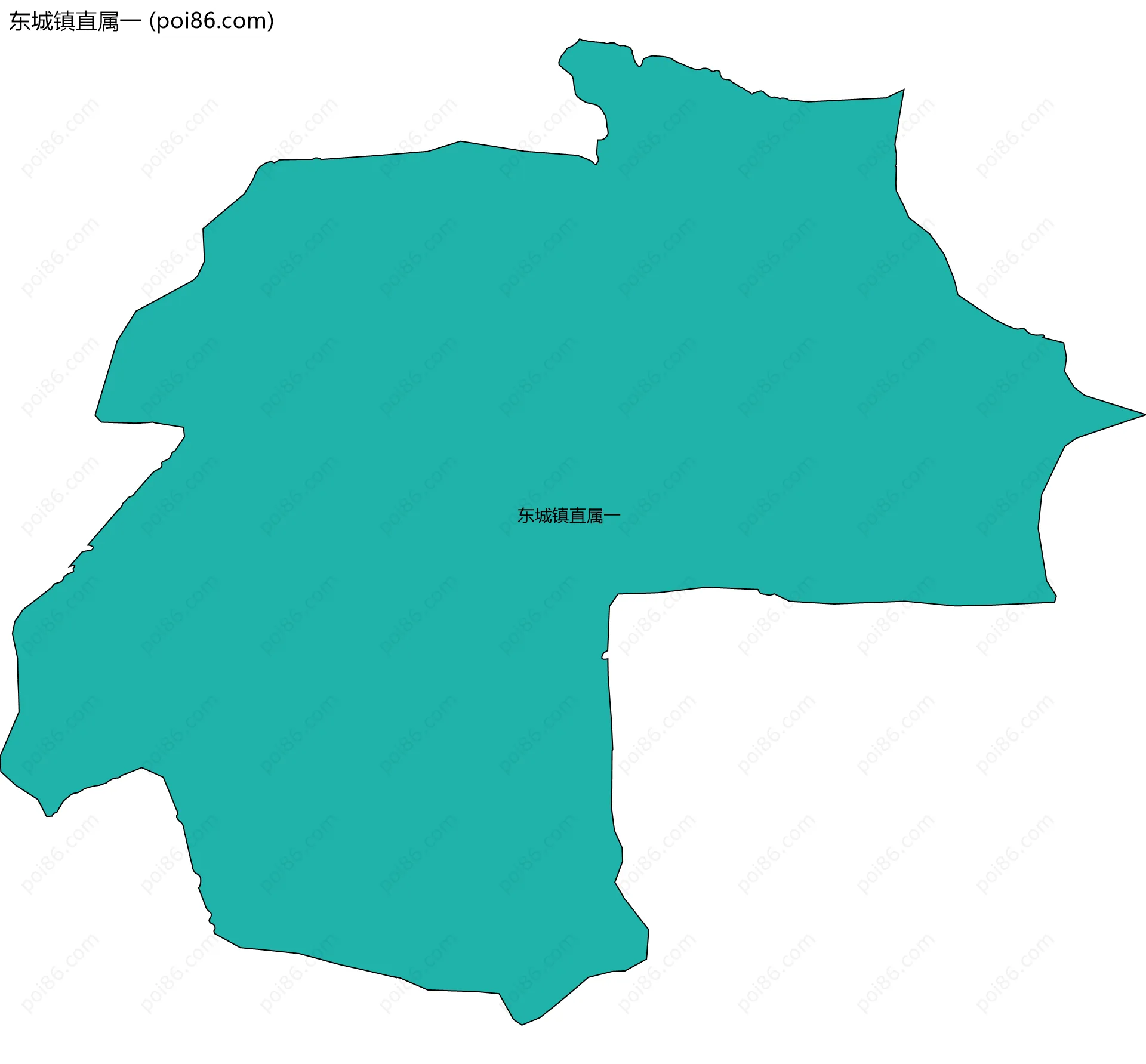 东城镇直属一边界地图