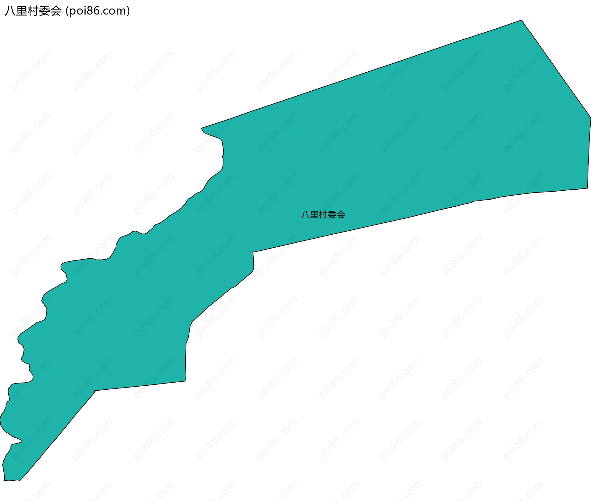 八里村委会边界地图