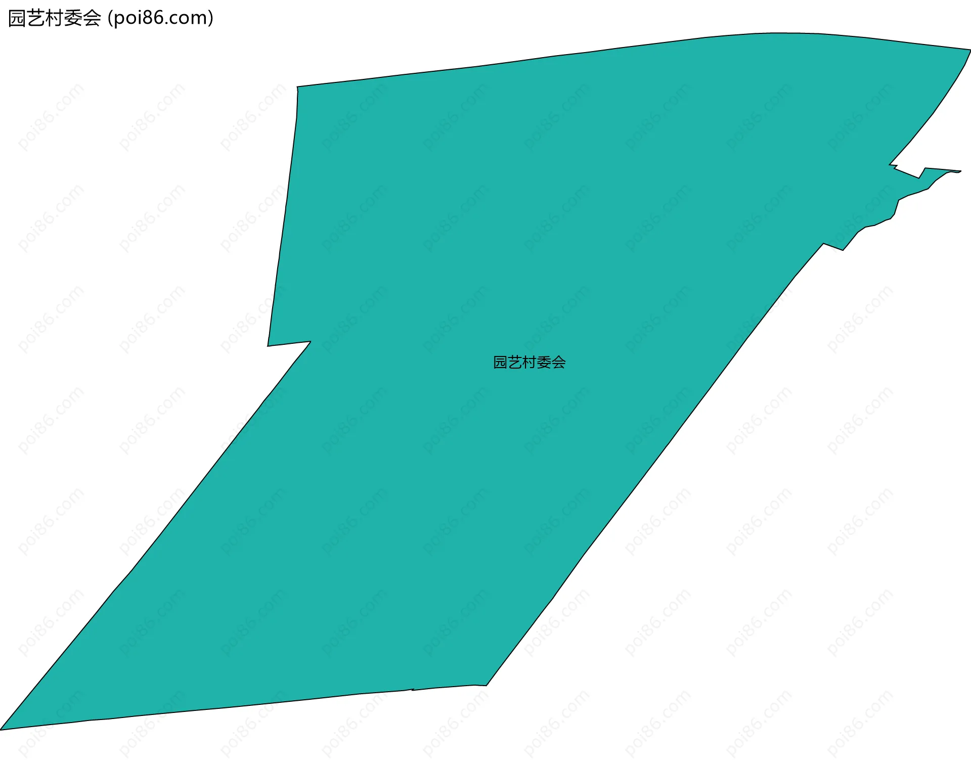 园艺村委会边界地图