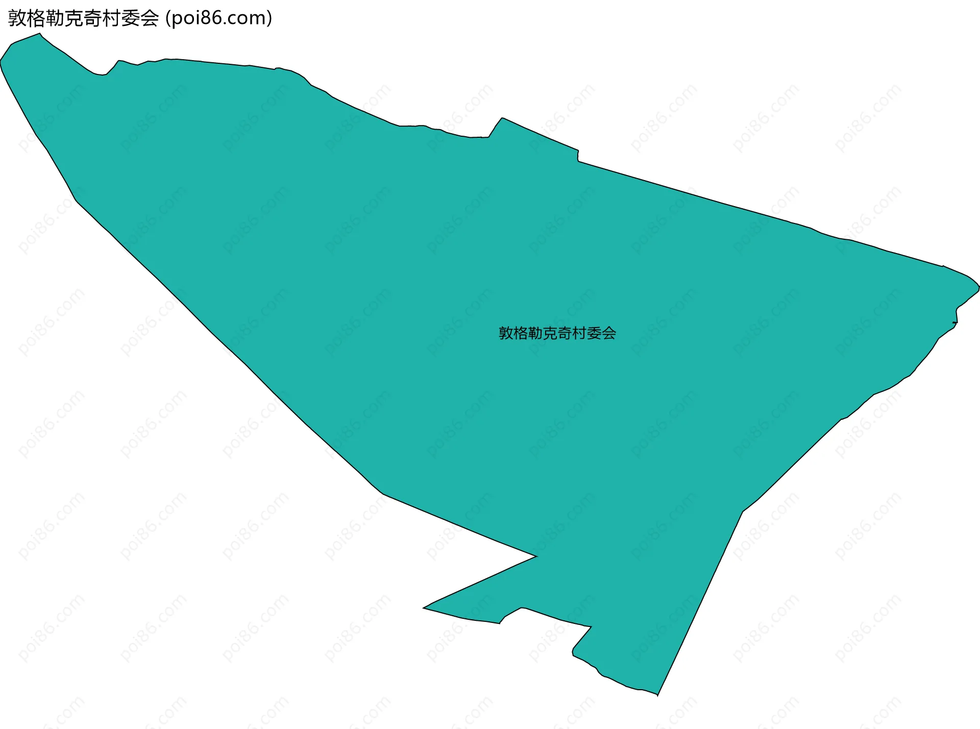 敦格勒克奇村委会边界地图
