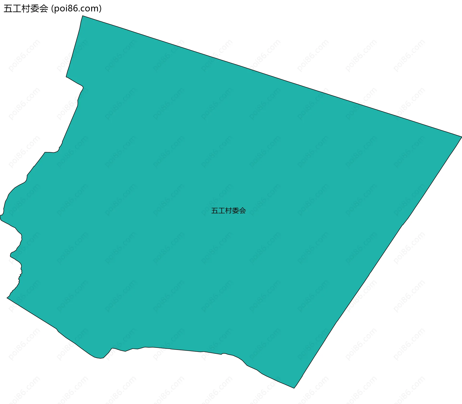 五工村委会边界地图