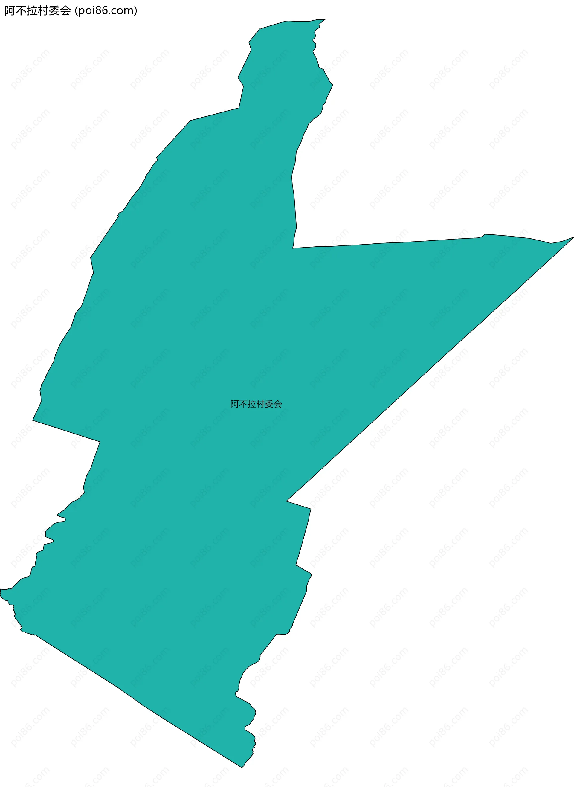 阿不拉村委会边界地图