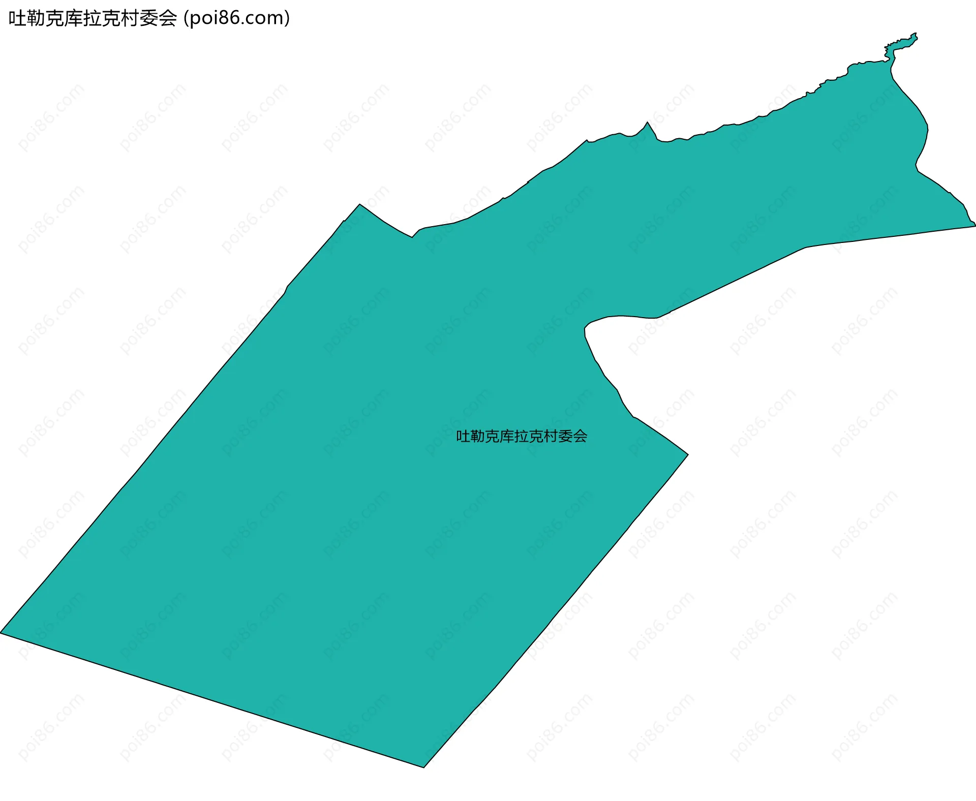吐勒克库拉克村委会边界地图
