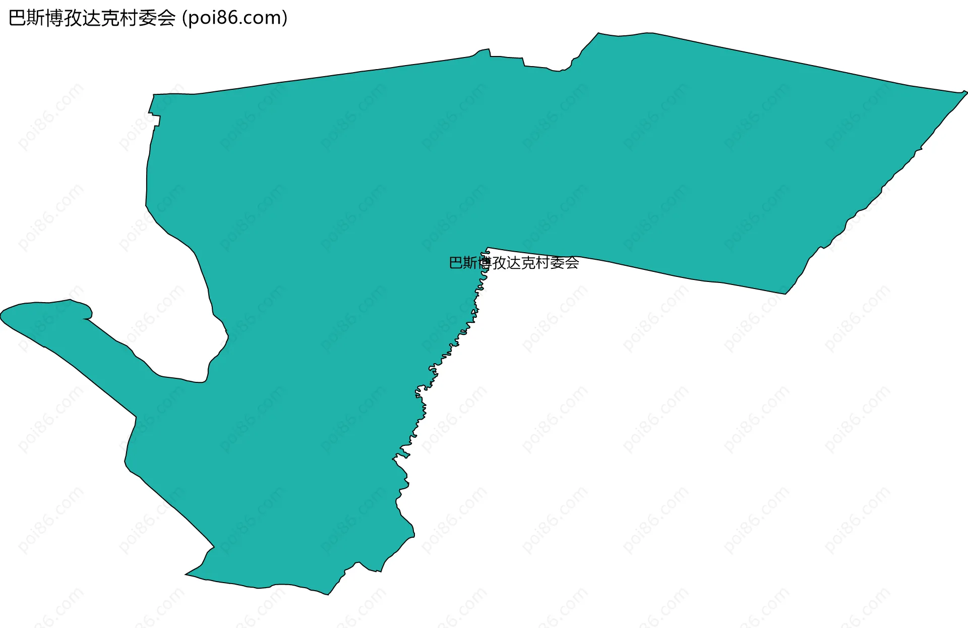 巴斯博孜达克村委会边界地图