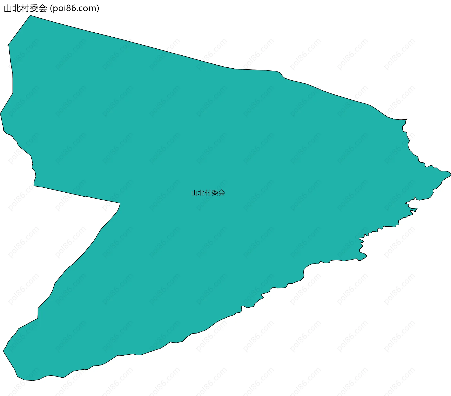 山北村委会边界地图
