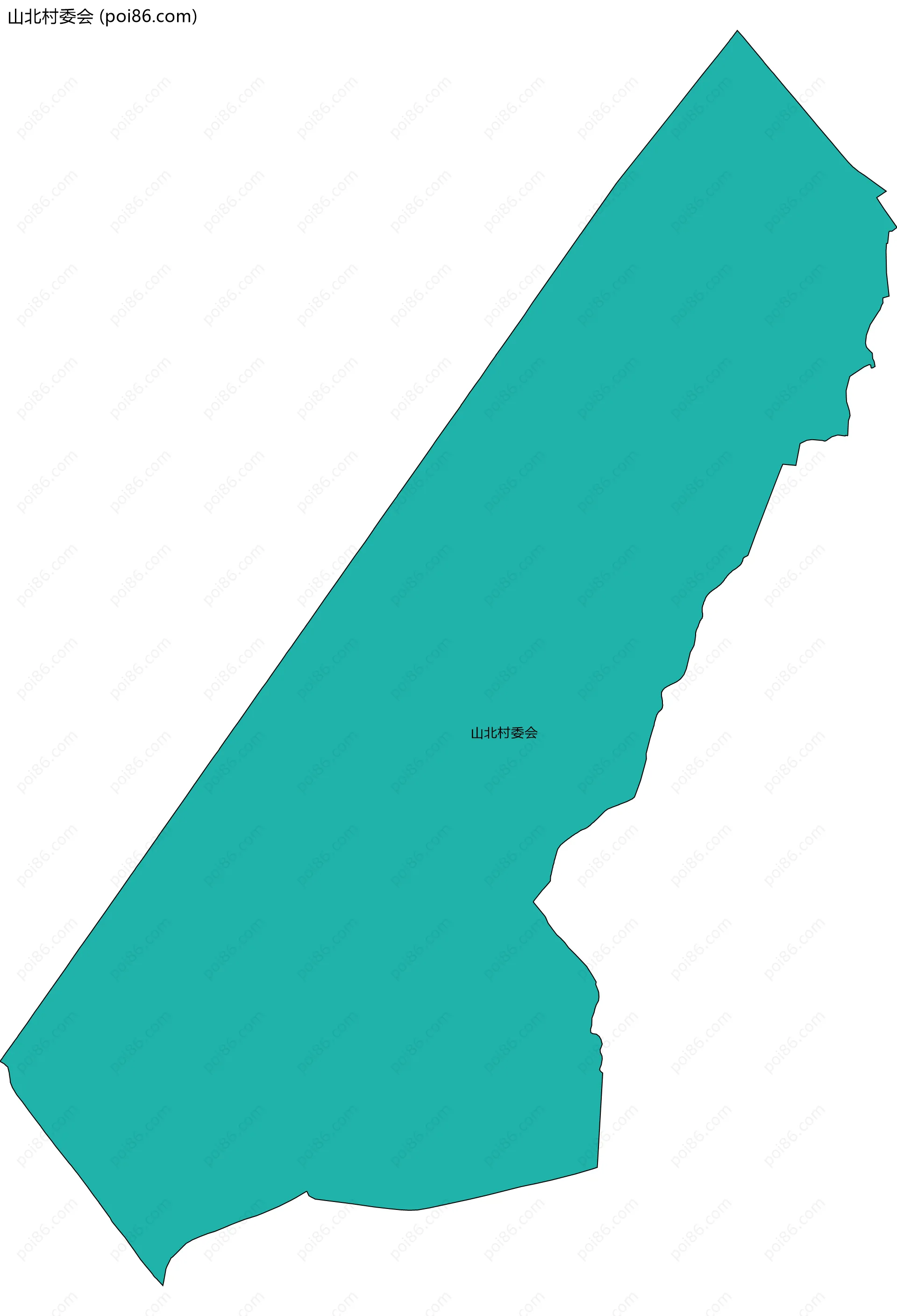 山北村委会边界地图