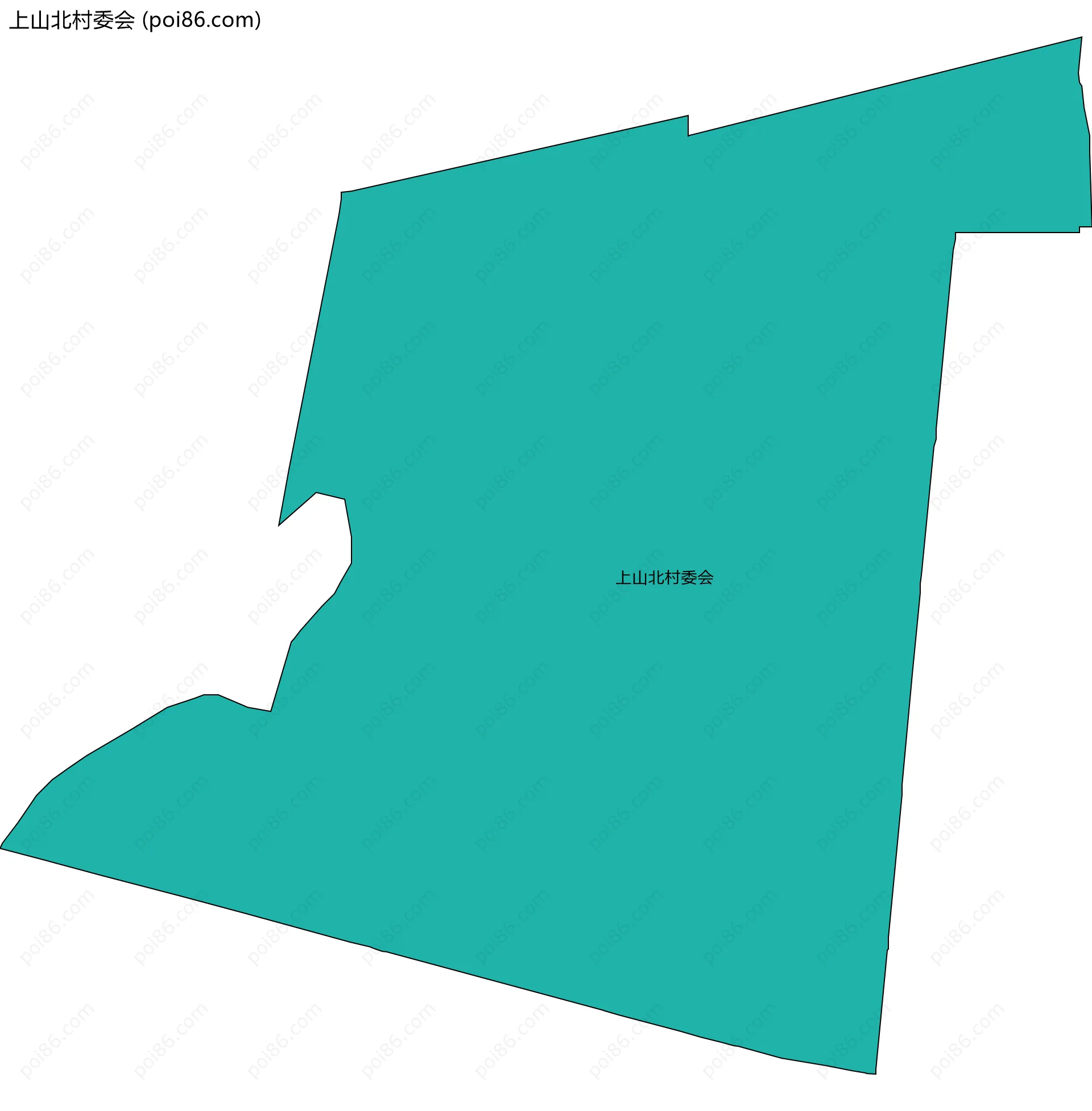上山北村委会边界地图