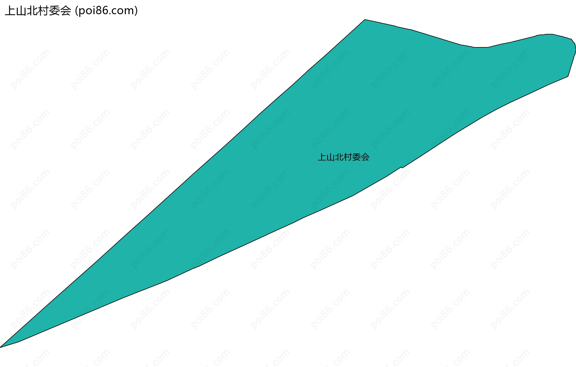 上山北村委会边界地图