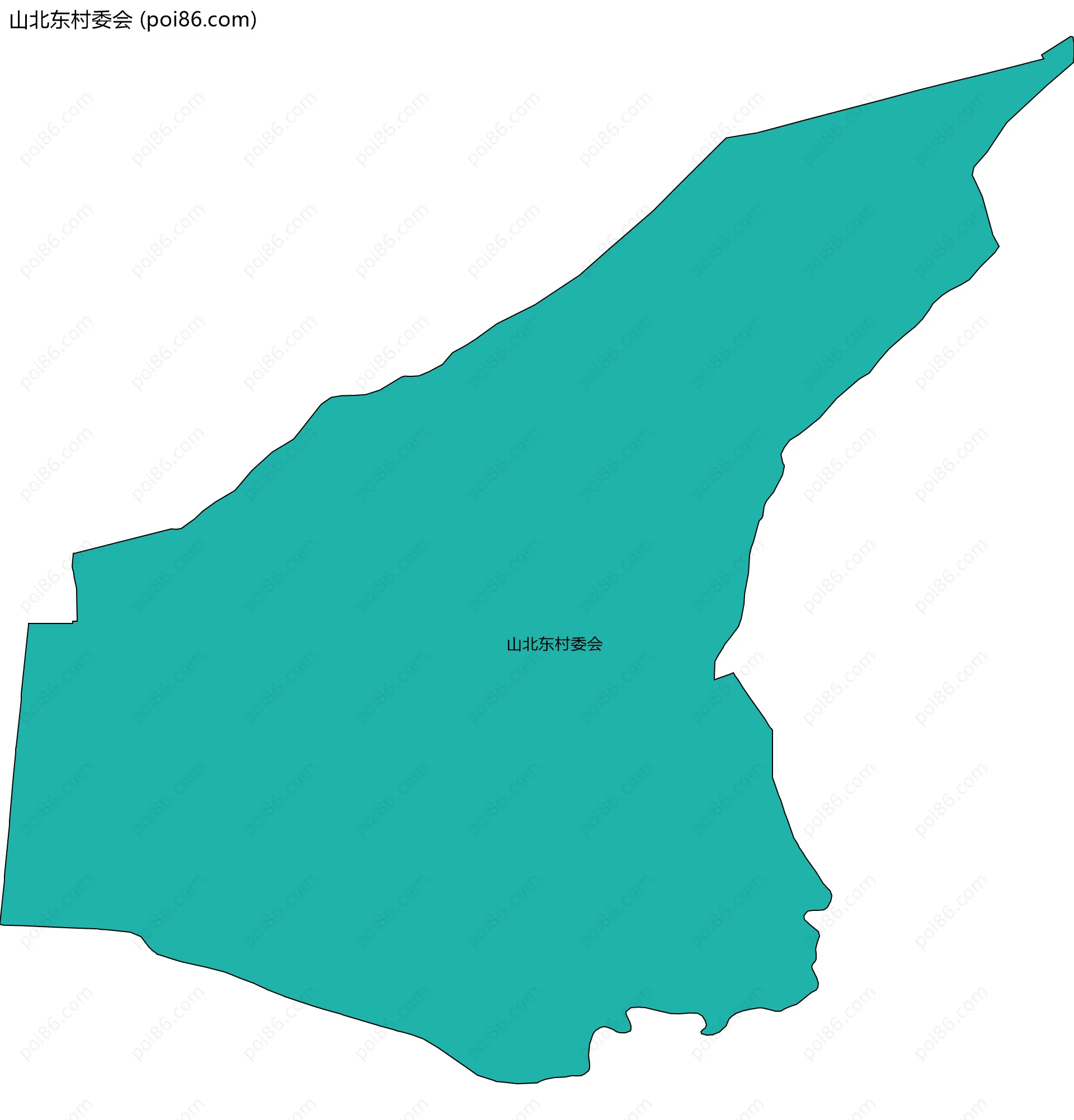 山北东村委会边界地图