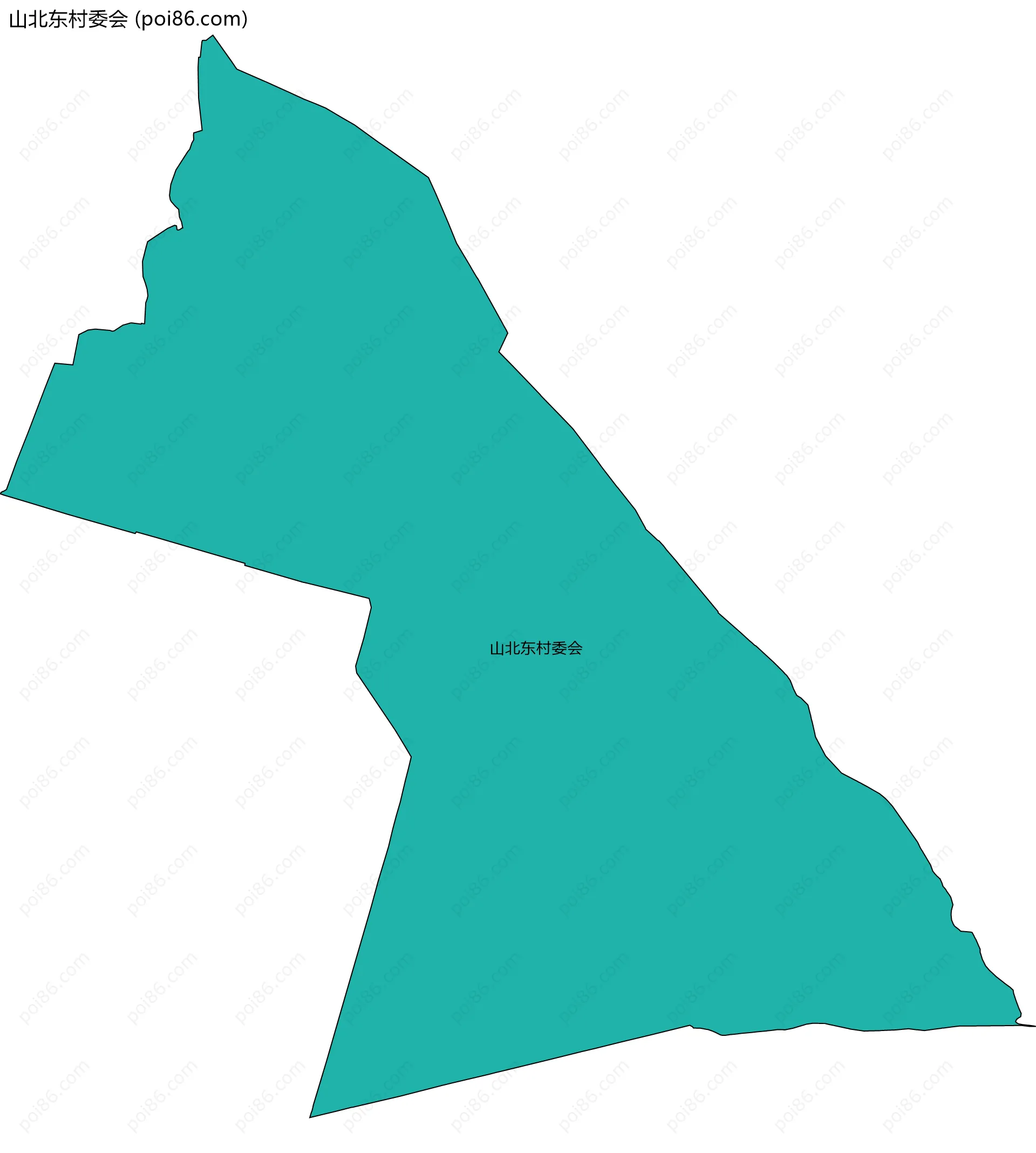 山北东村委会边界地图