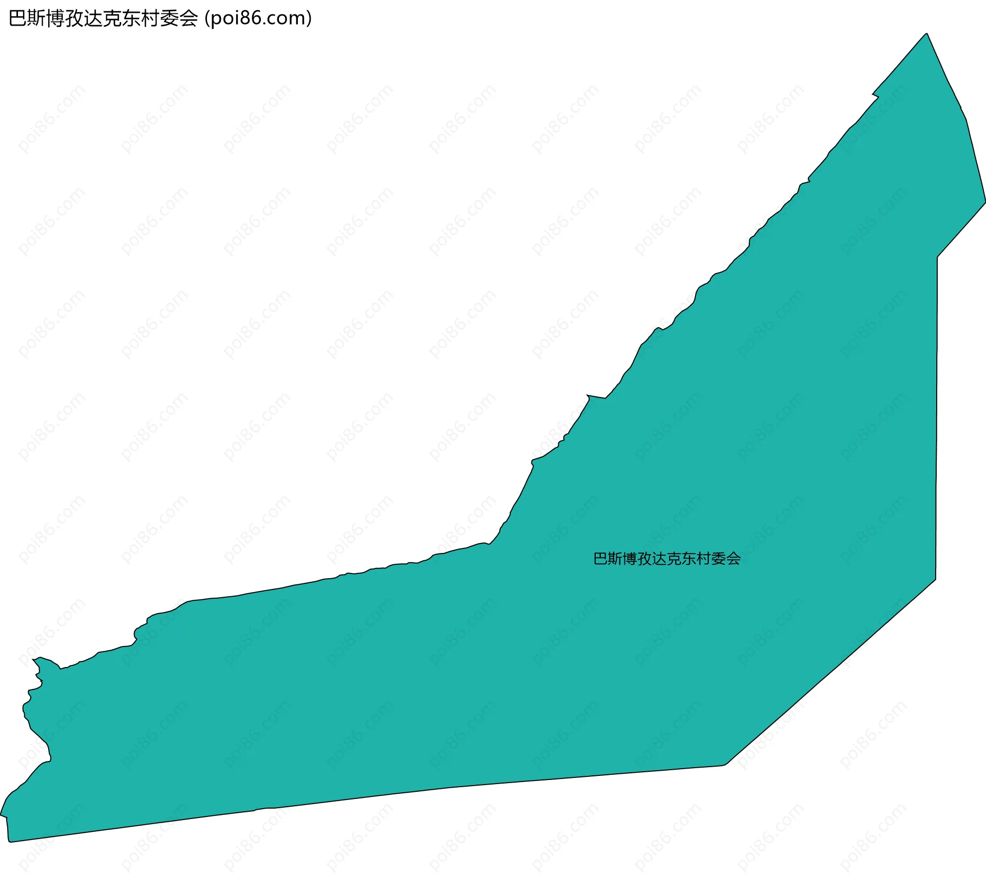 巴斯博孜达克东村委会边界地图