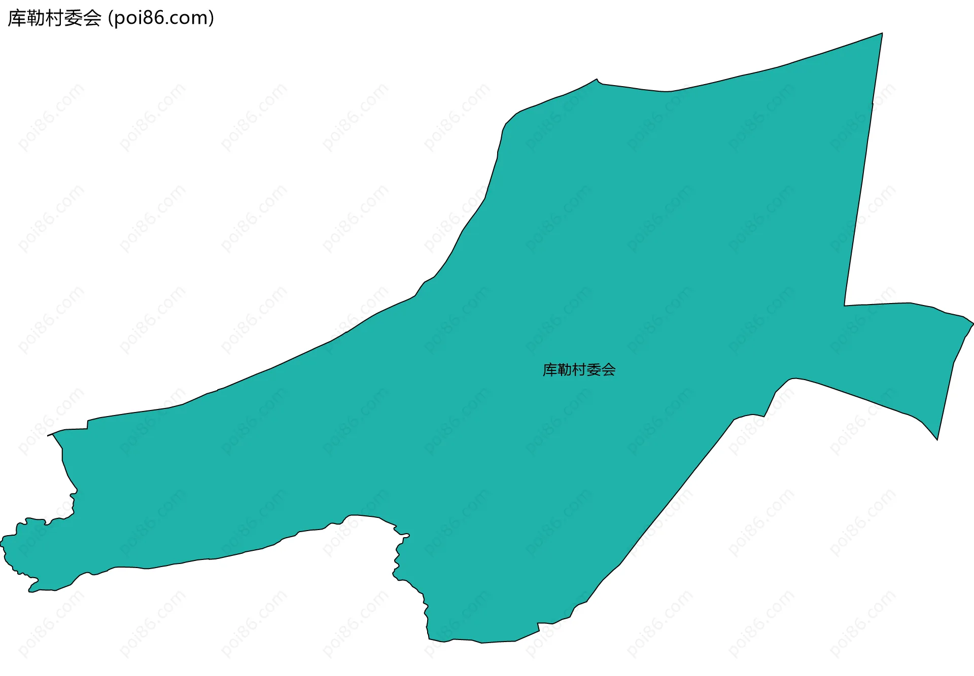 库勒村委会边界地图
