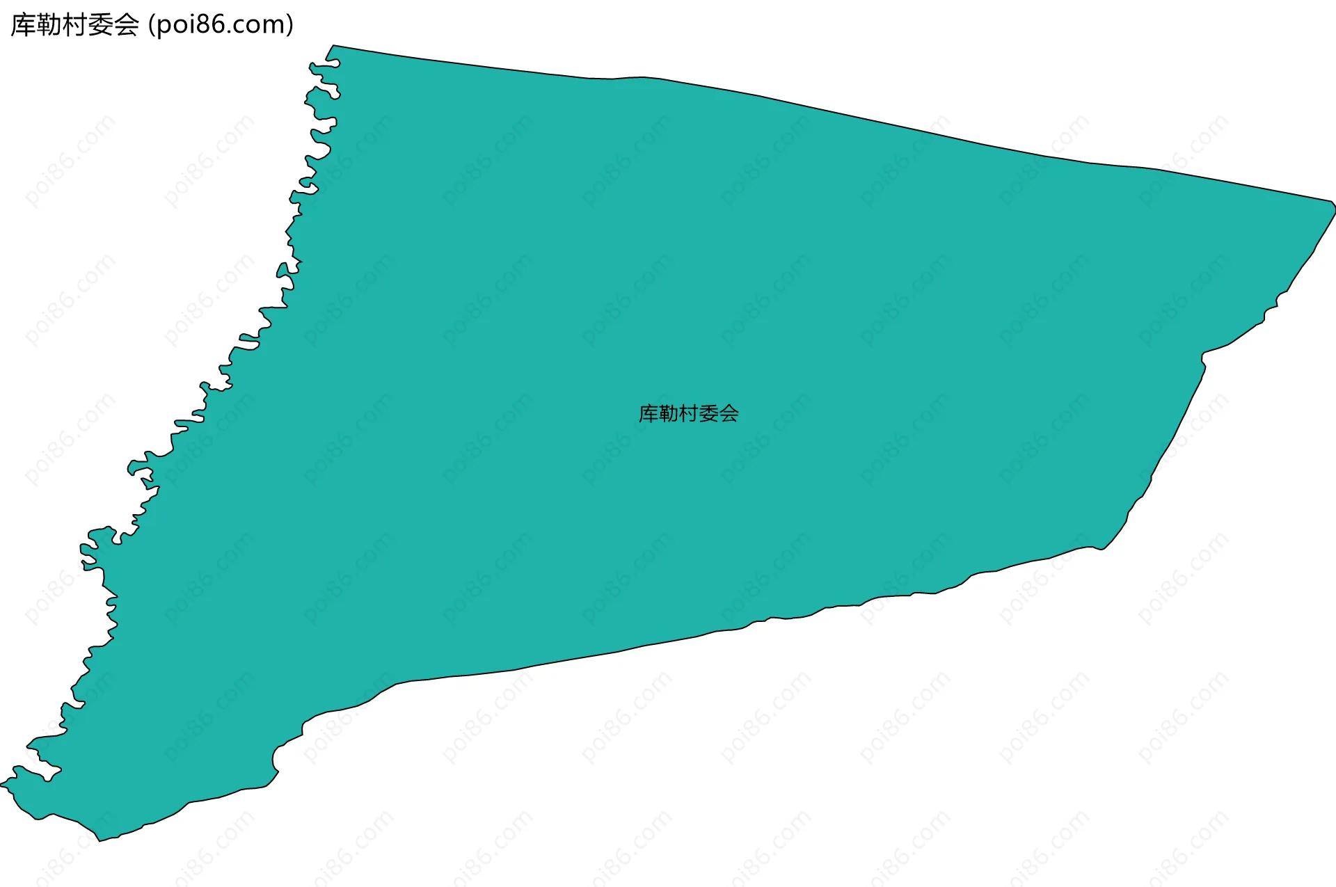 库勒村委会边界地图