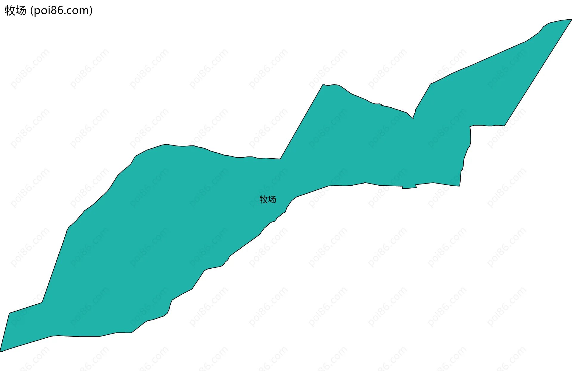 牧场边界地图