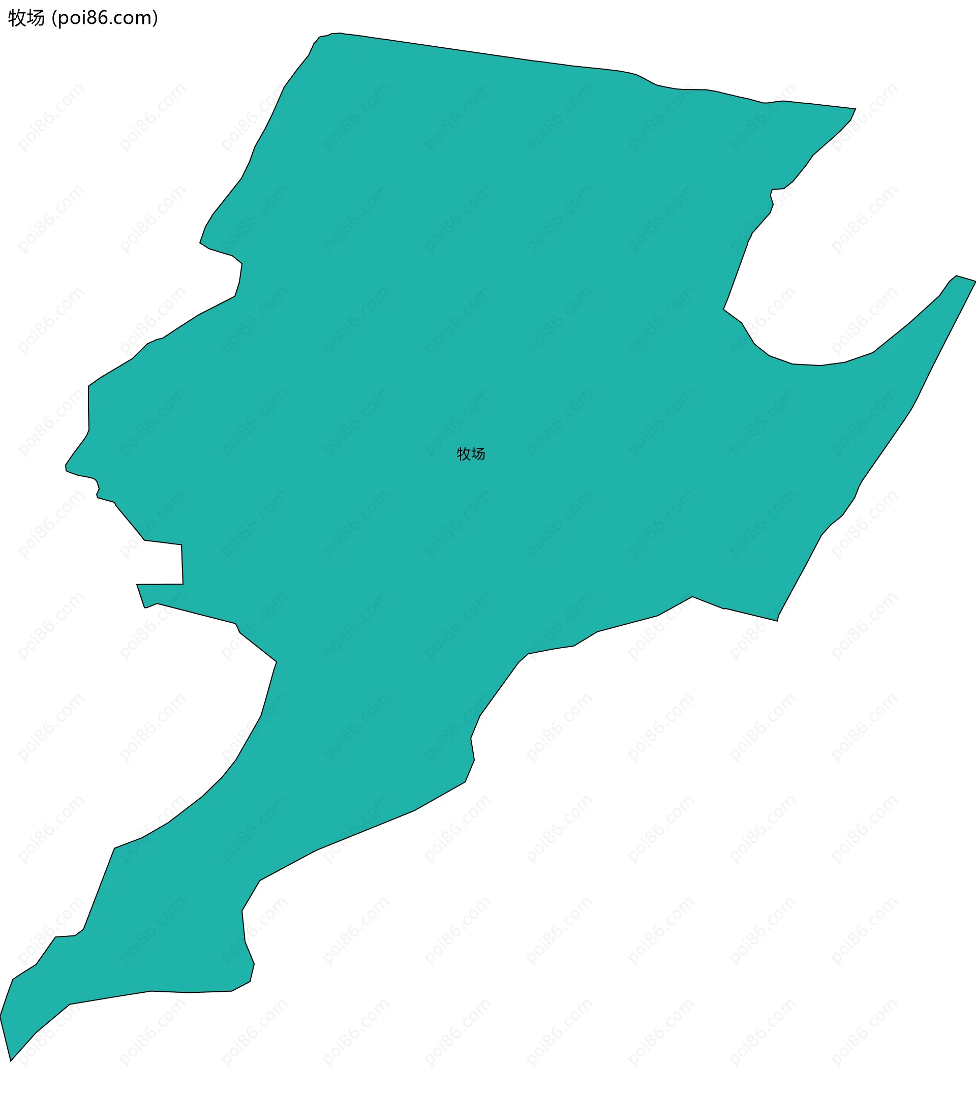 牧场边界地图