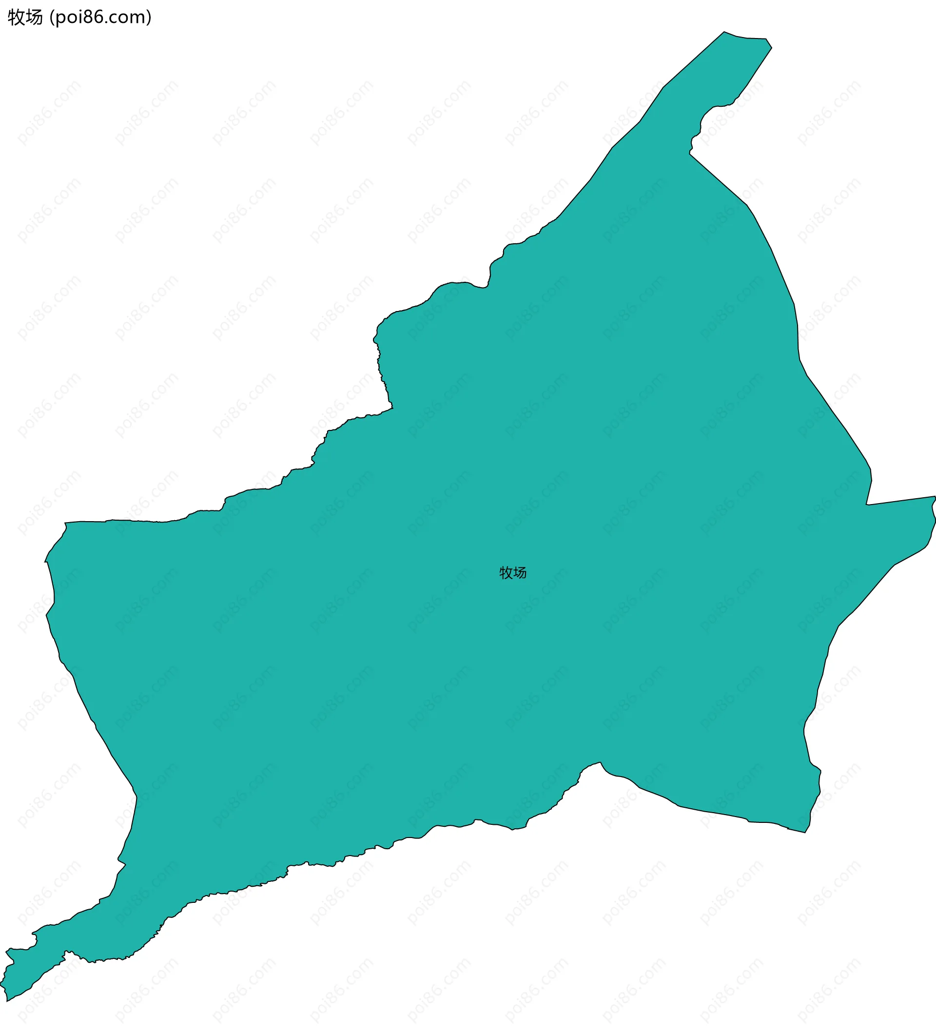 牧场边界地图