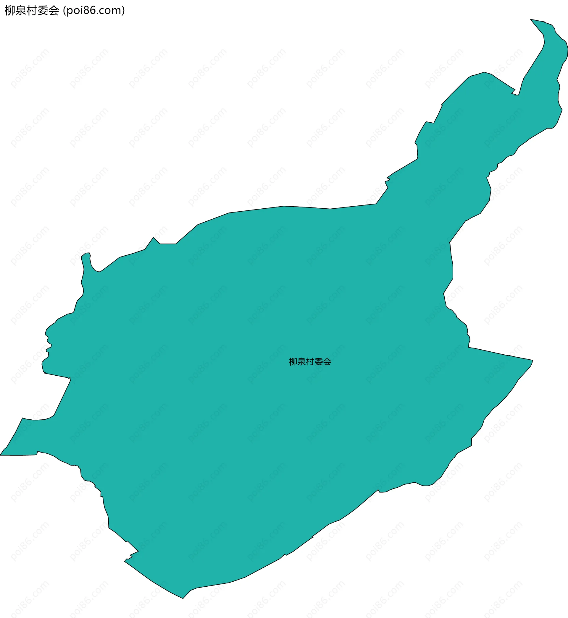 柳泉村委会边界地图