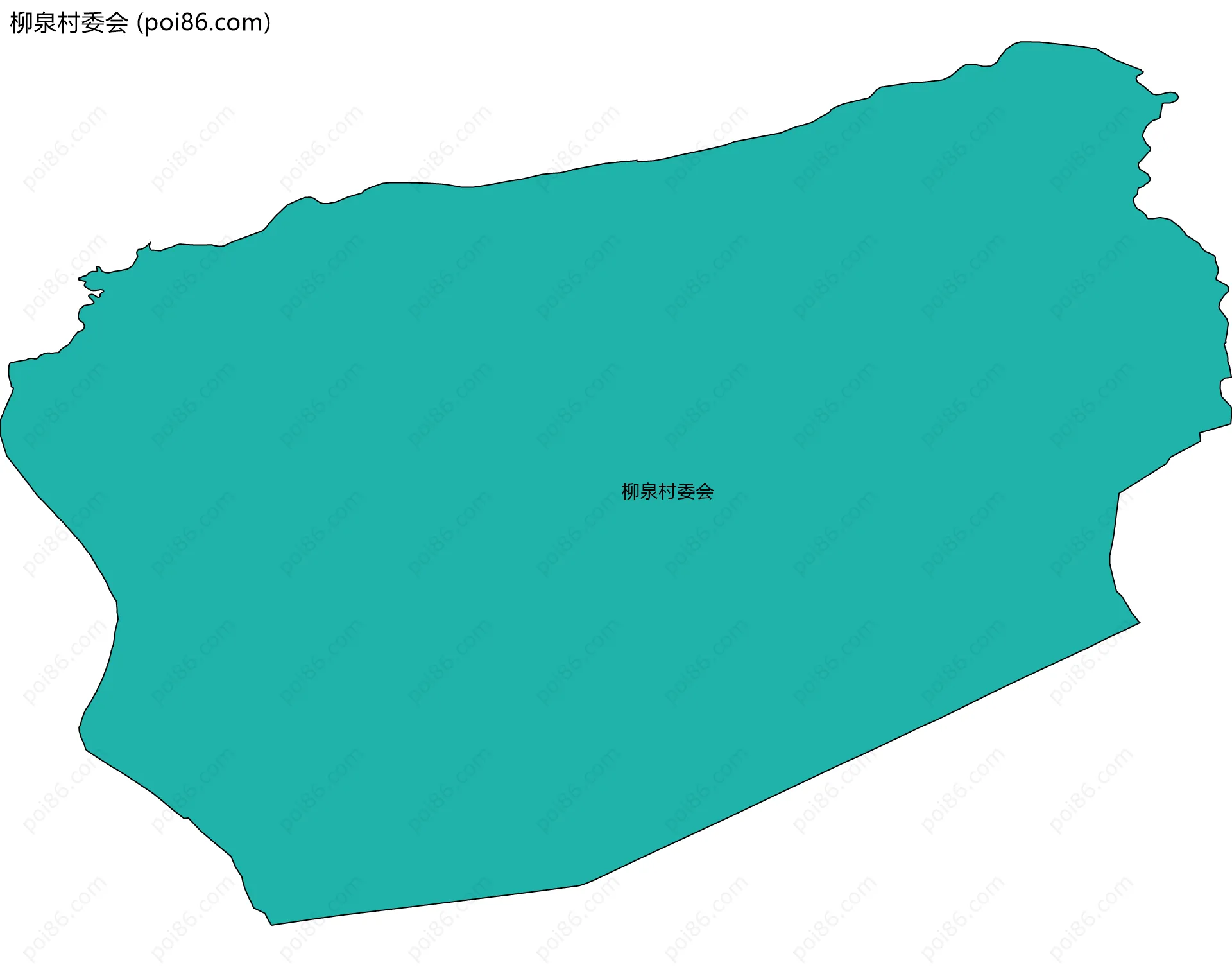 柳泉村委会边界地图