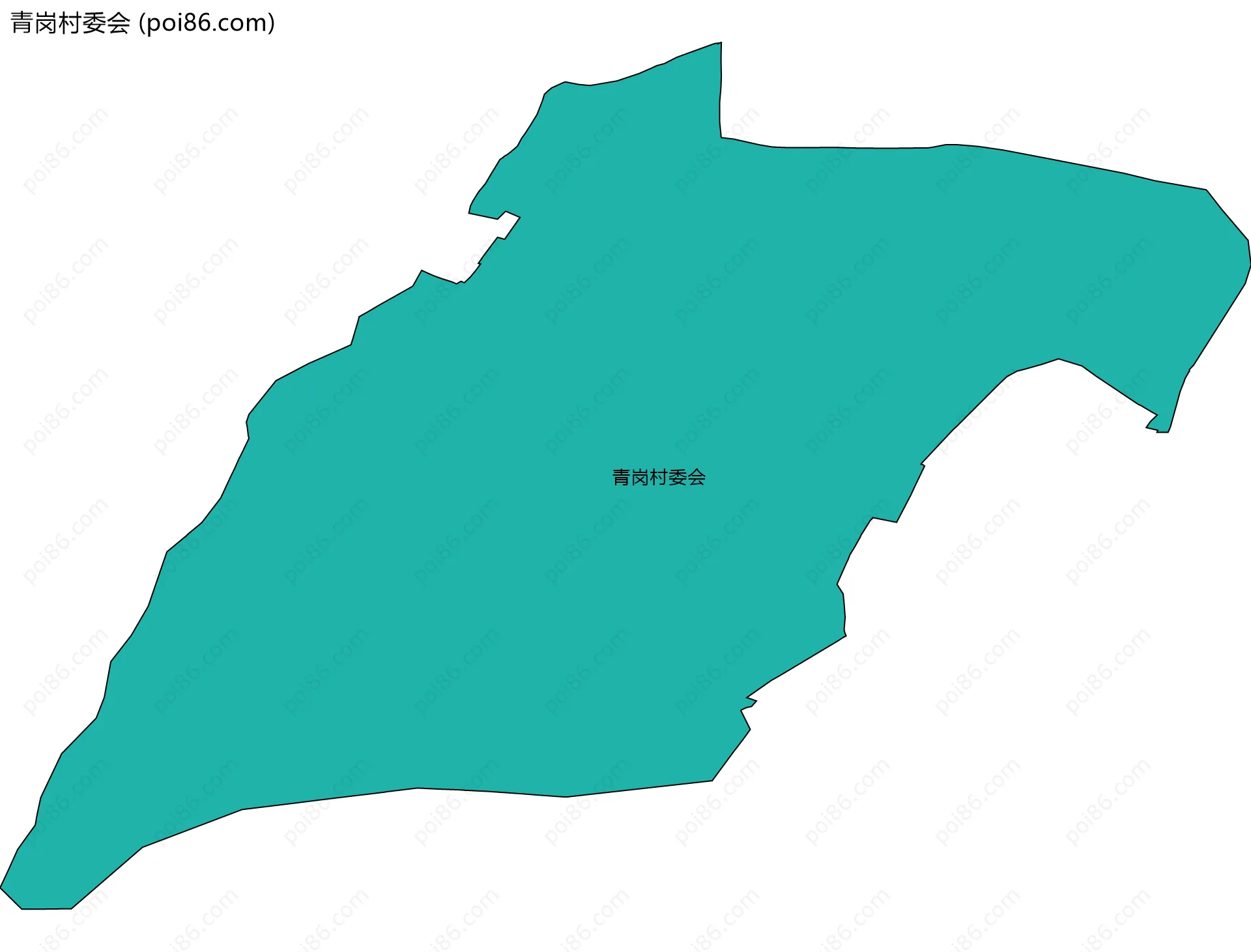 青岗村委会边界地图
