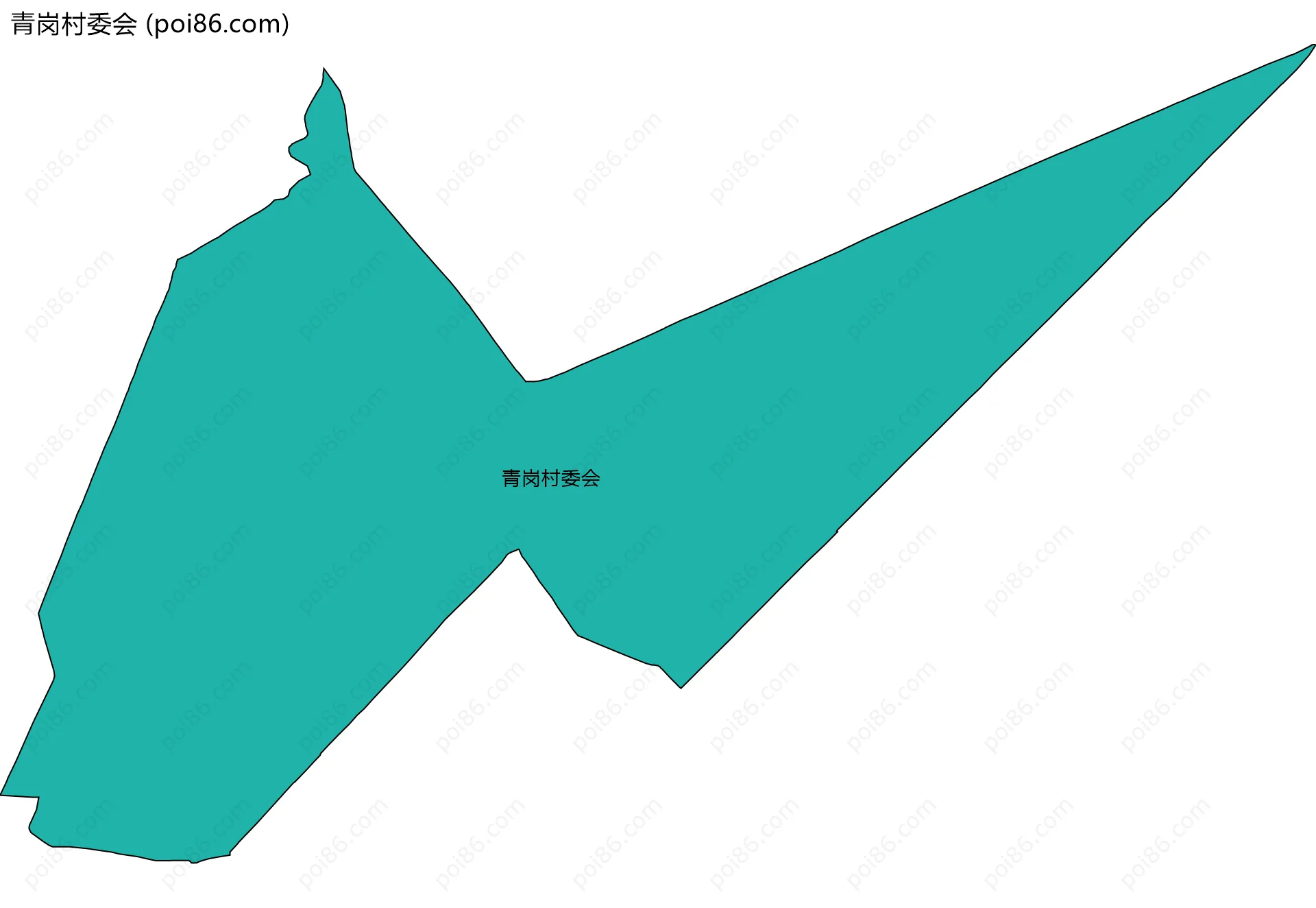 青岗村委会边界地图