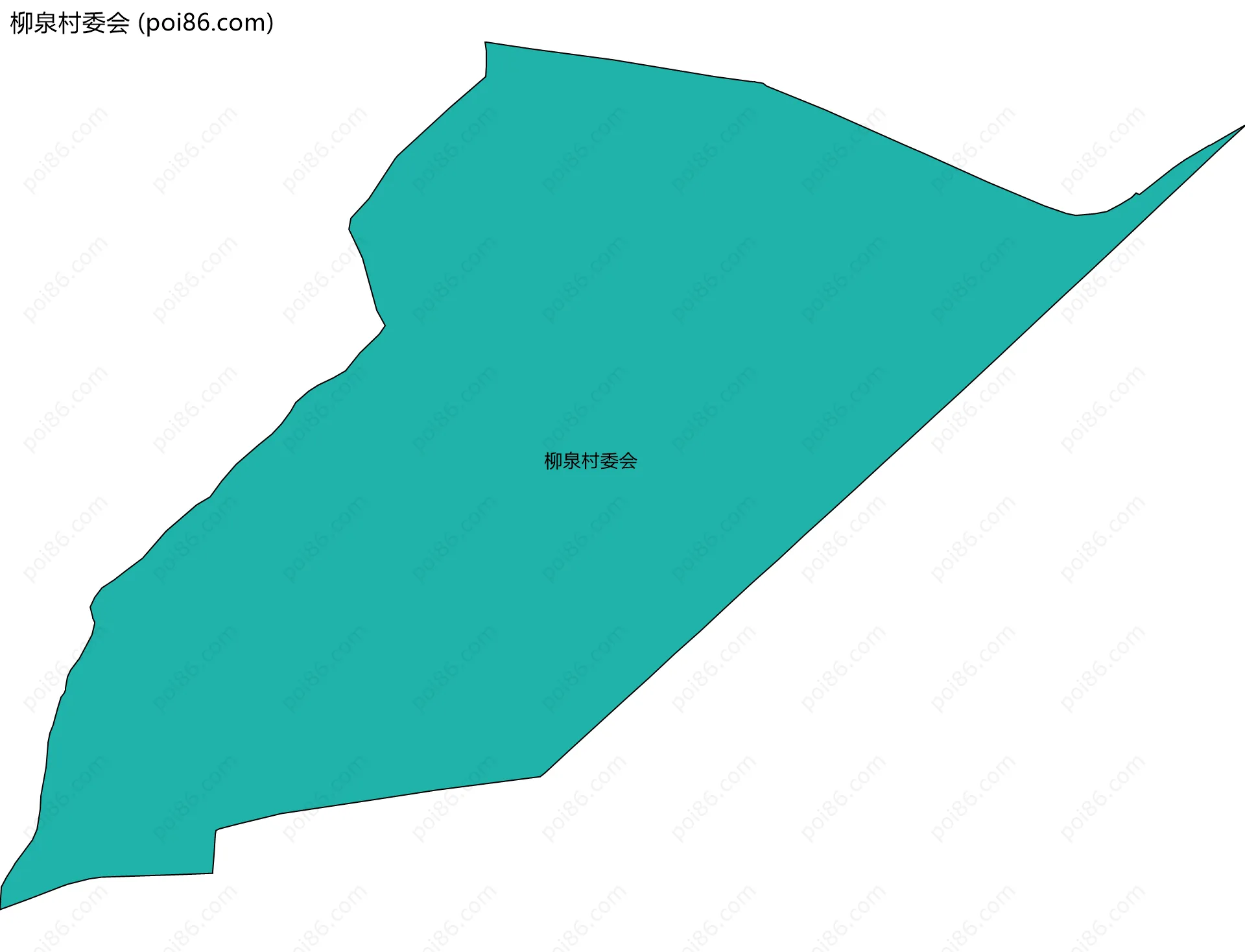 柳泉村委会边界地图