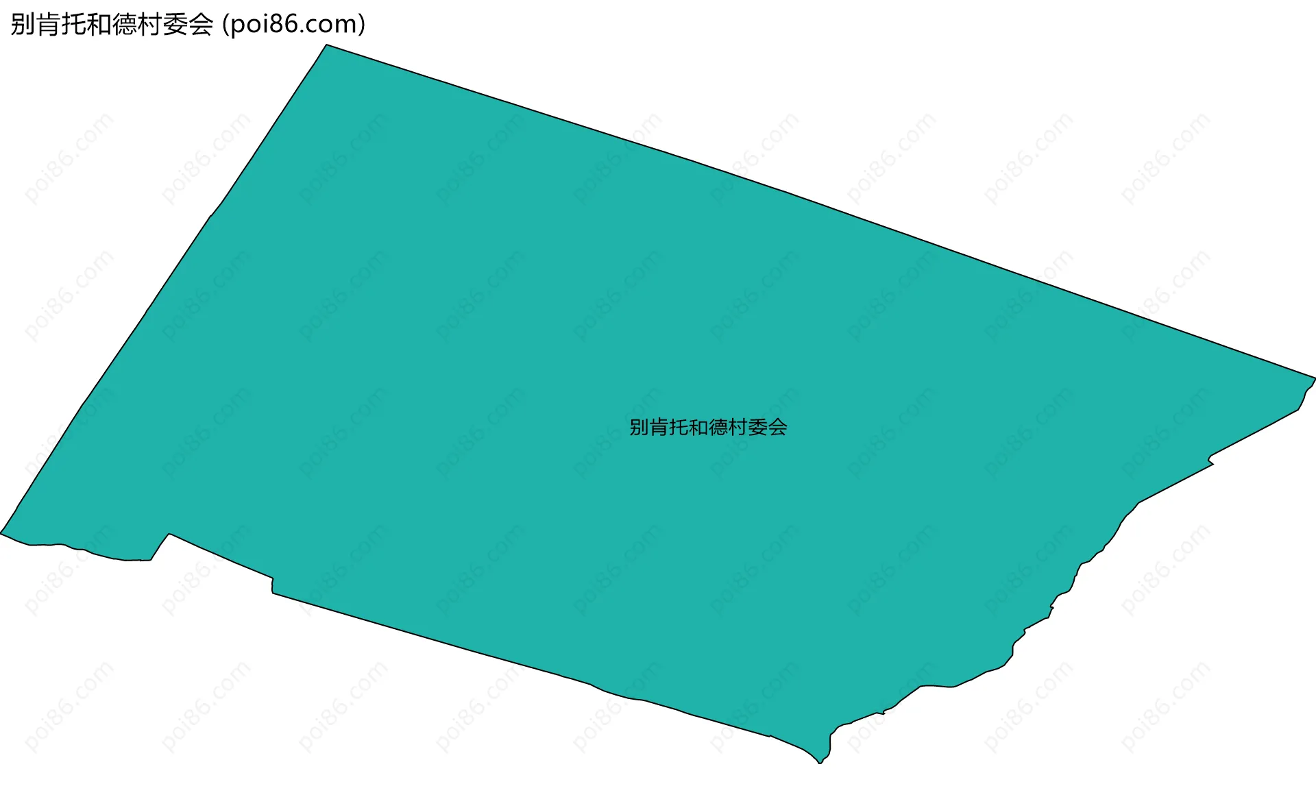 别肯托和德村委会边界地图