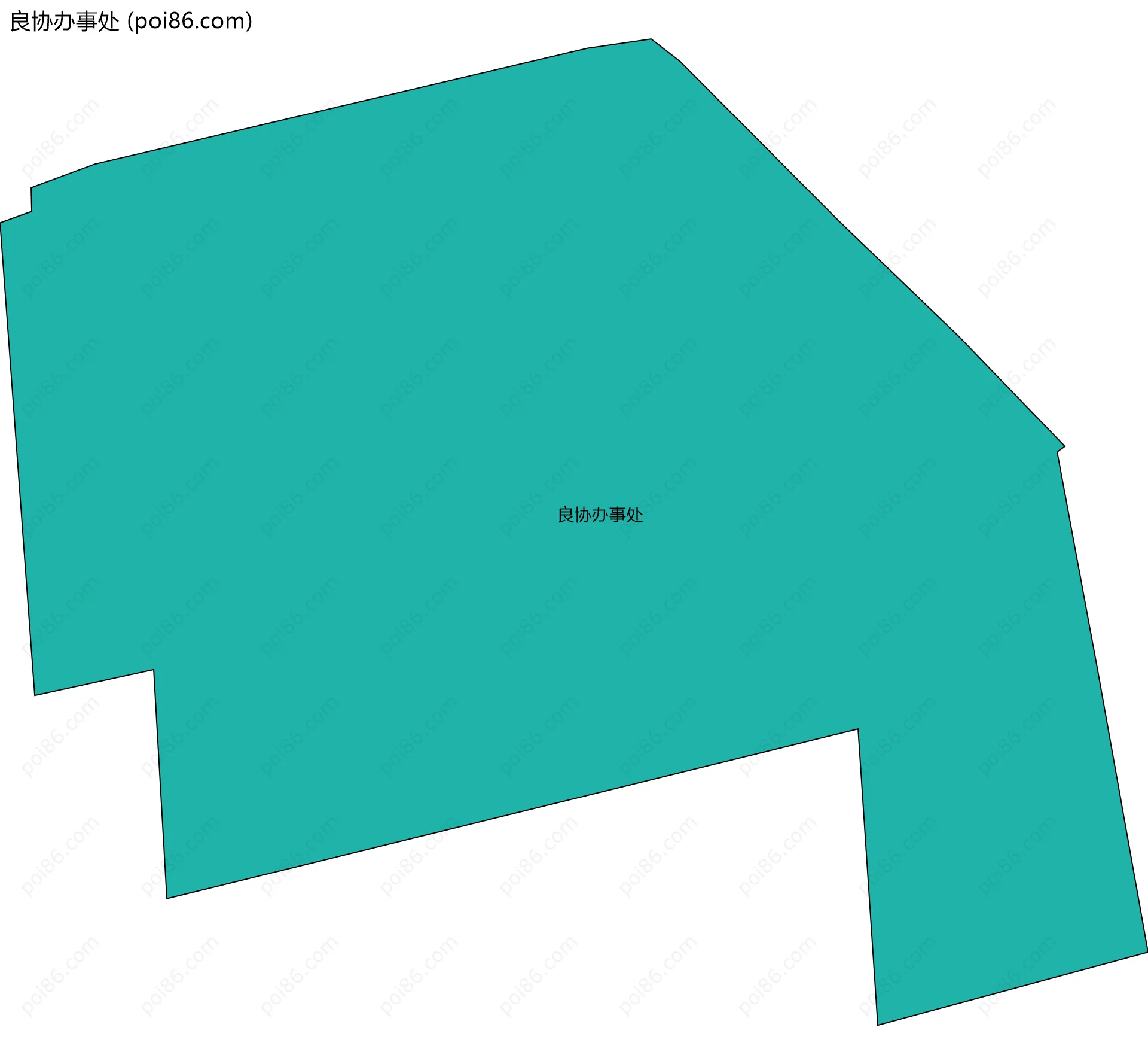 良协办事处边界地图