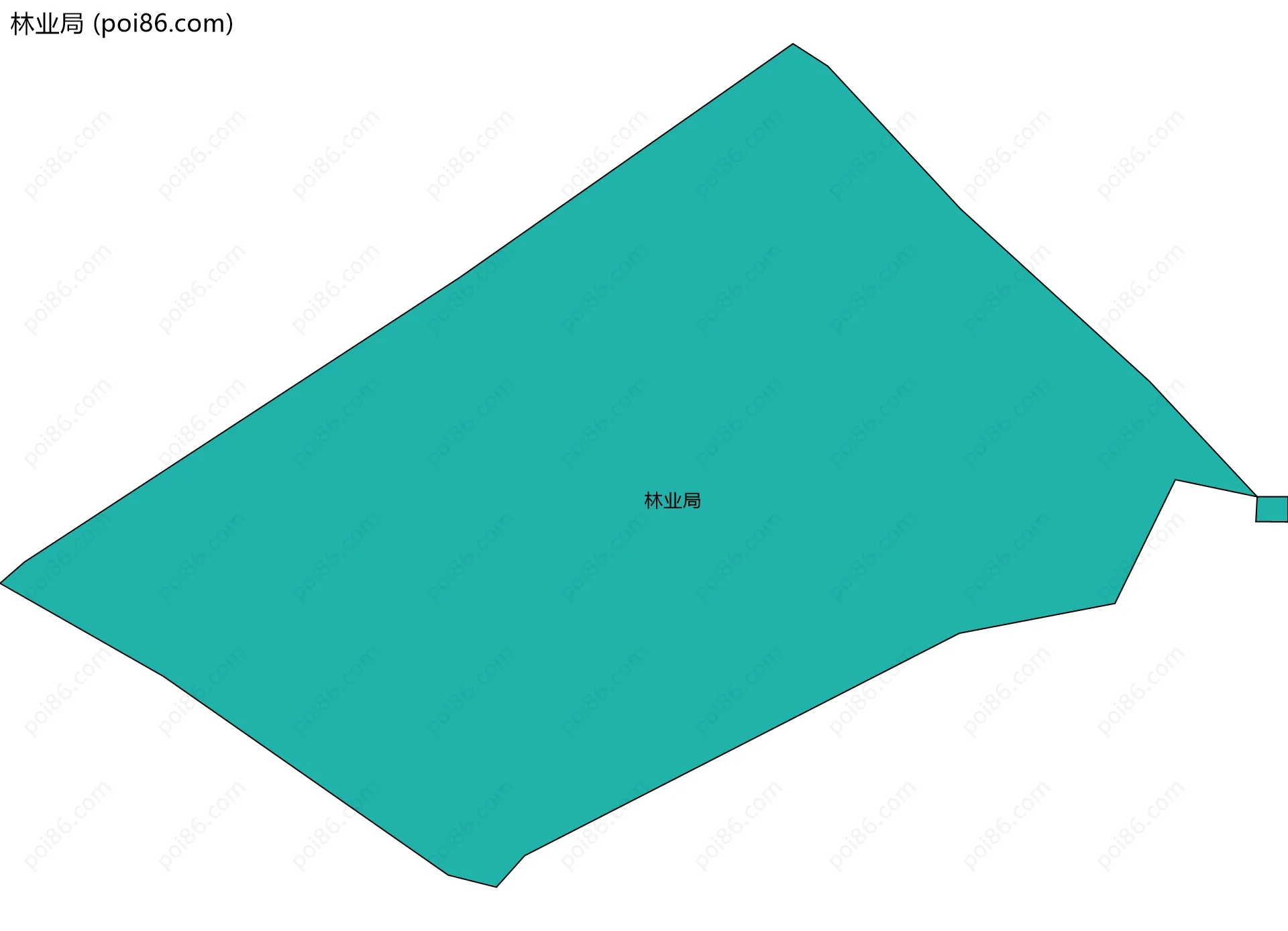 林业局边界地图