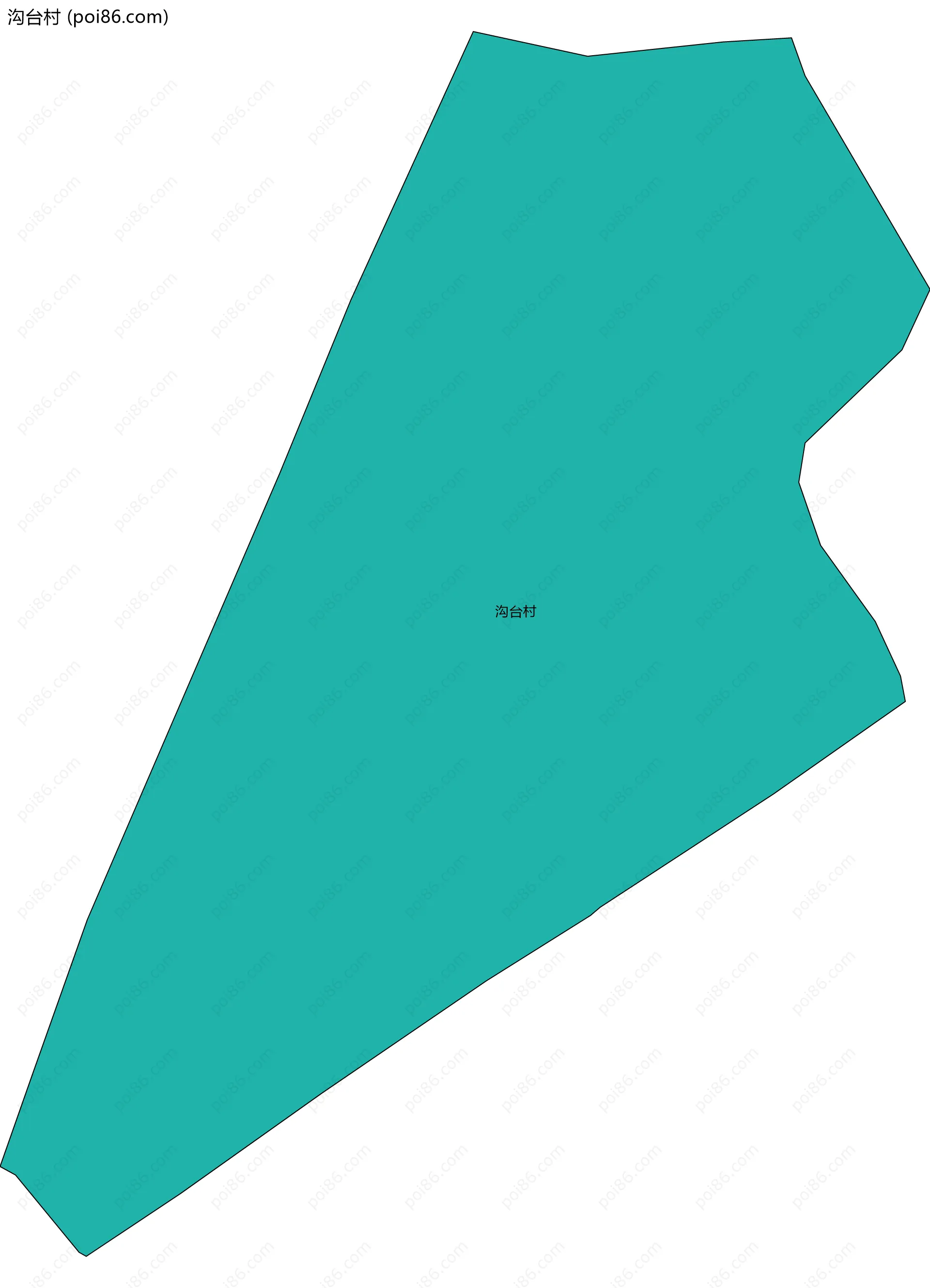 沟台村边界地图