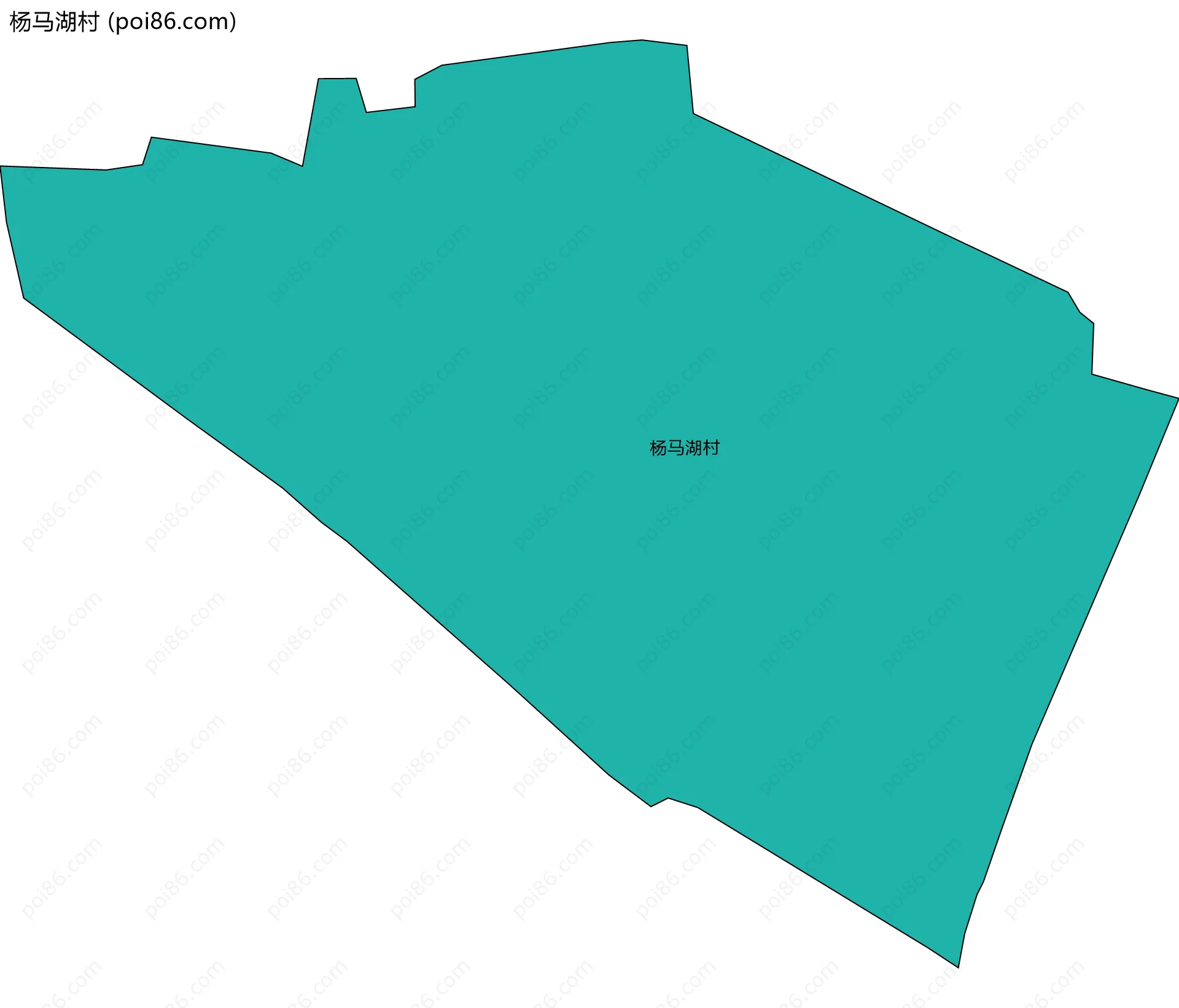 杨马湖村边界地图