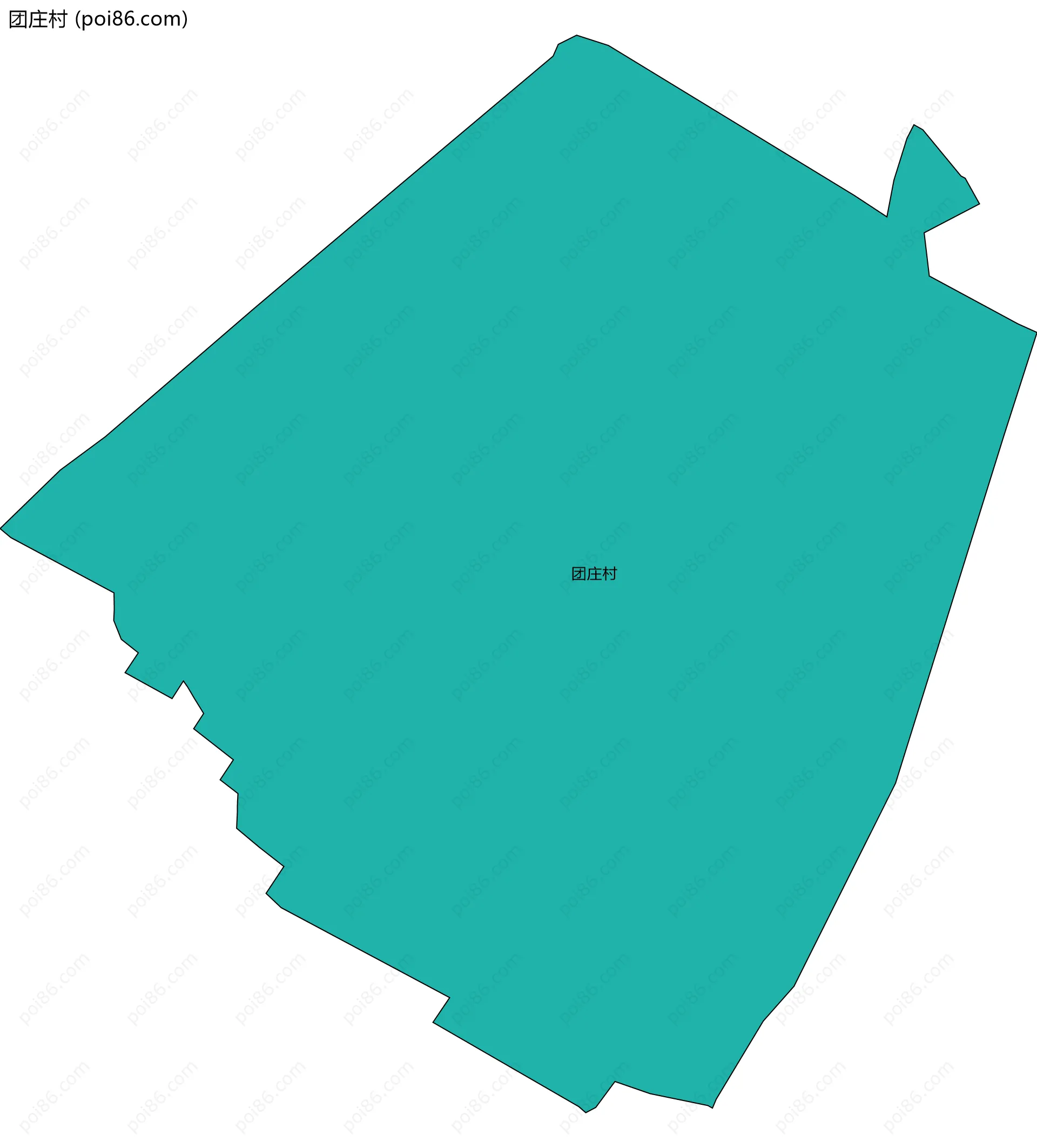 团庄村边界地图