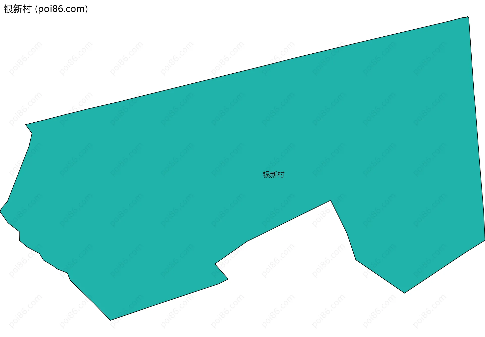 银新村边界地图