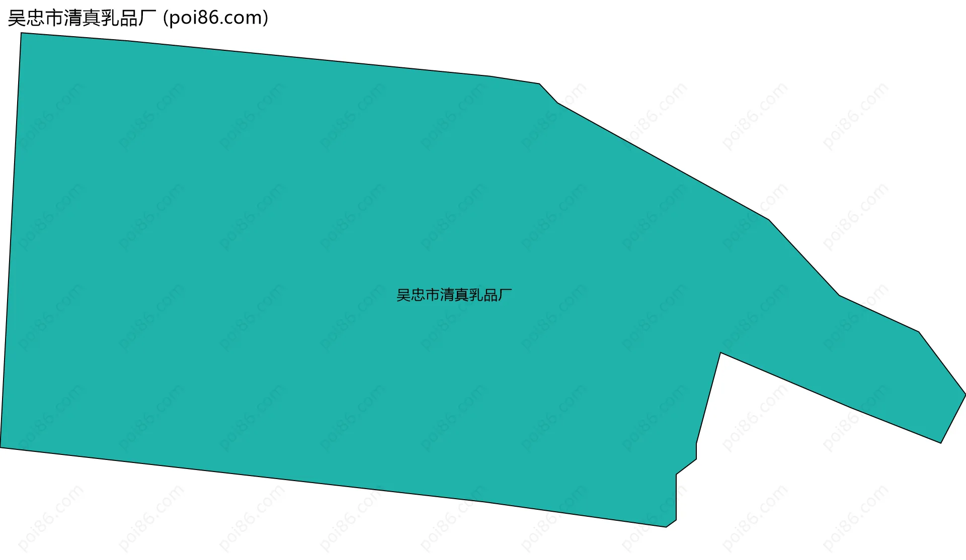 吴忠市清真乳品厂边界地图