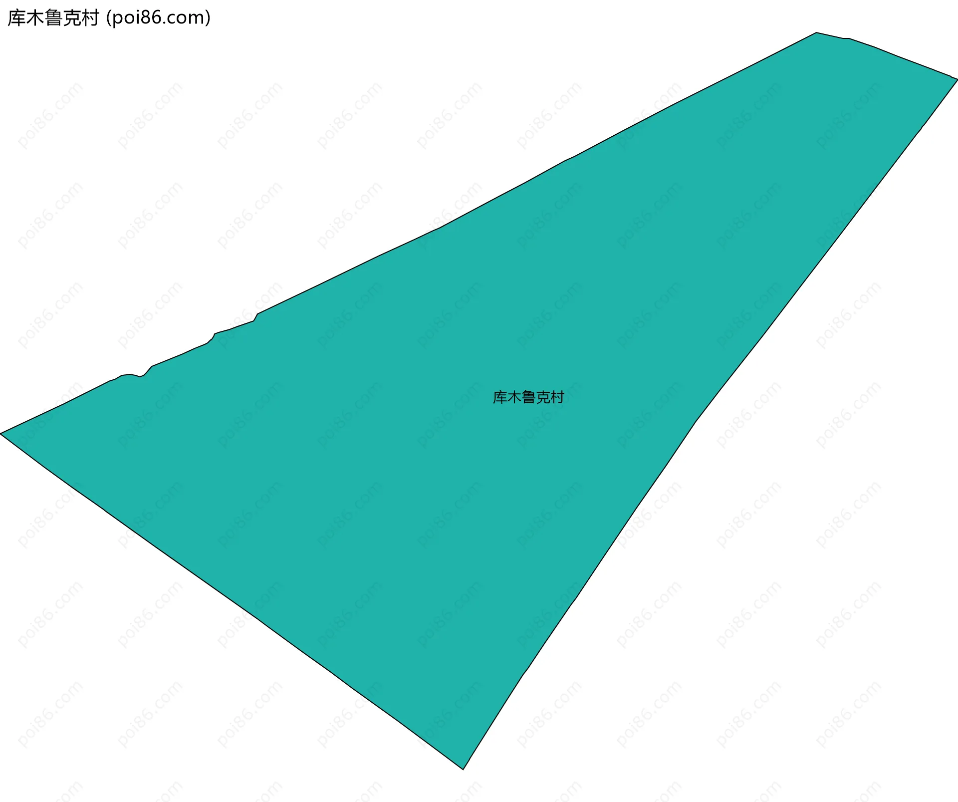 库木鲁克村边界地图
