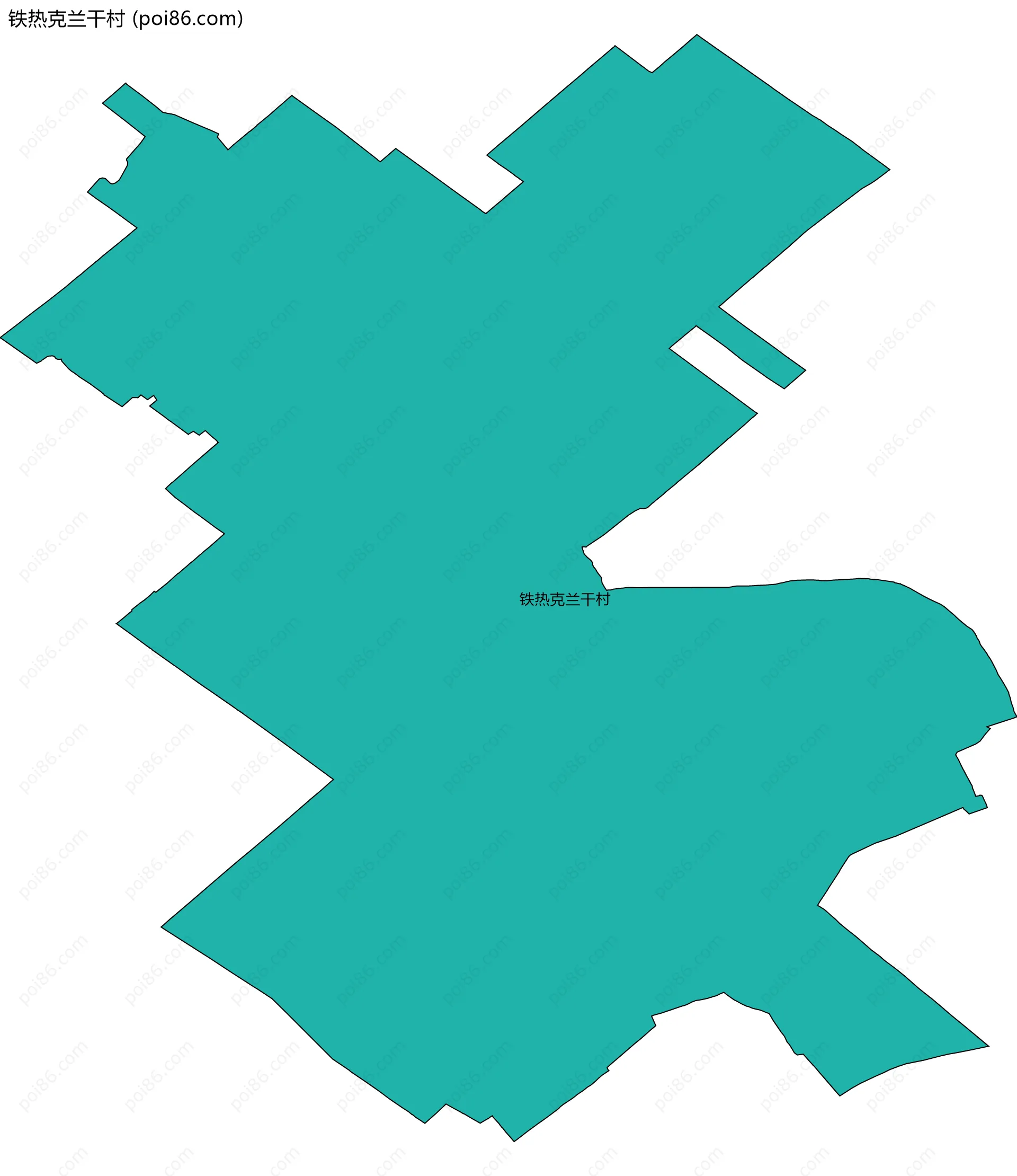 铁热克兰干村边界地图