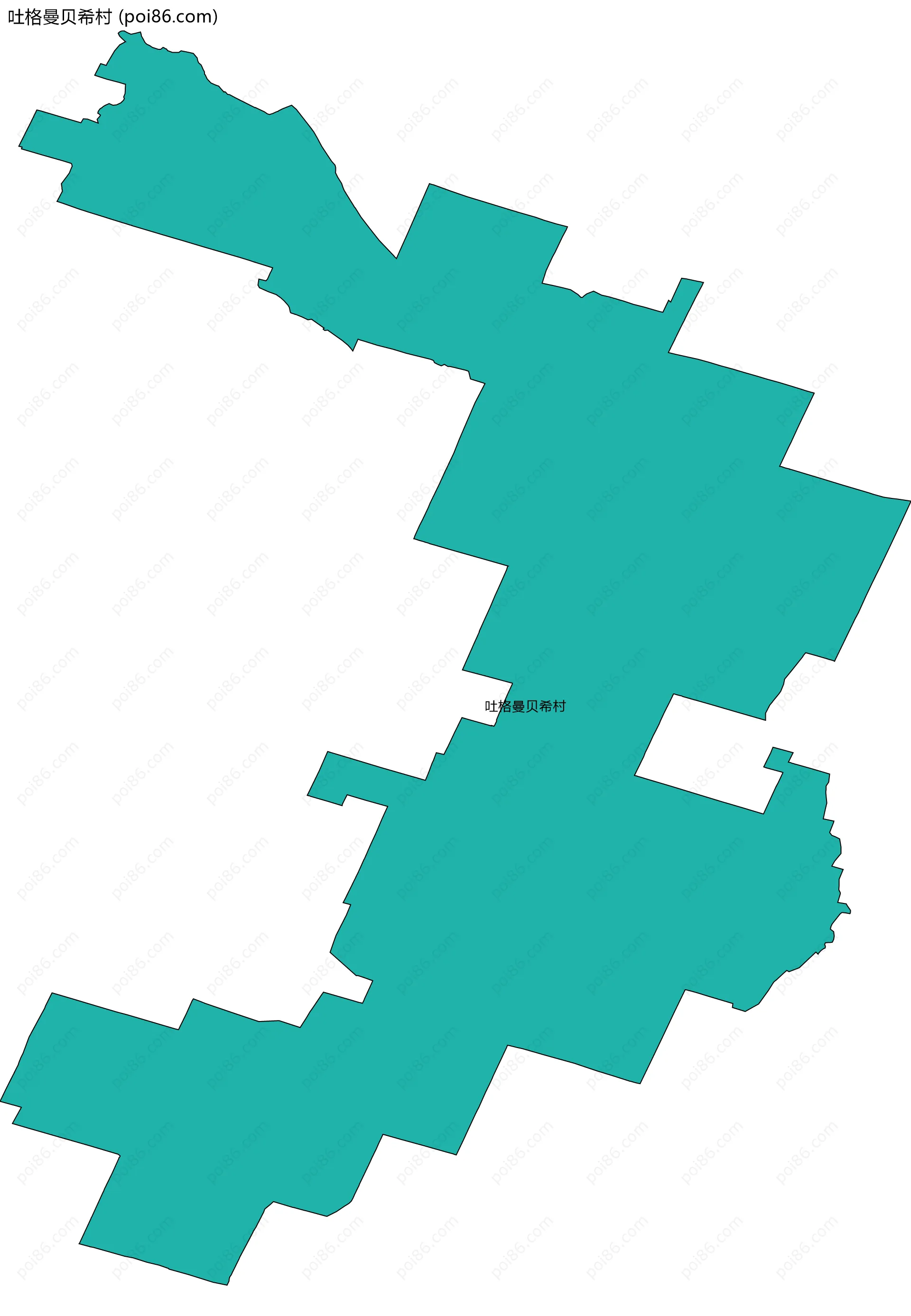吐格曼贝希村边界地图