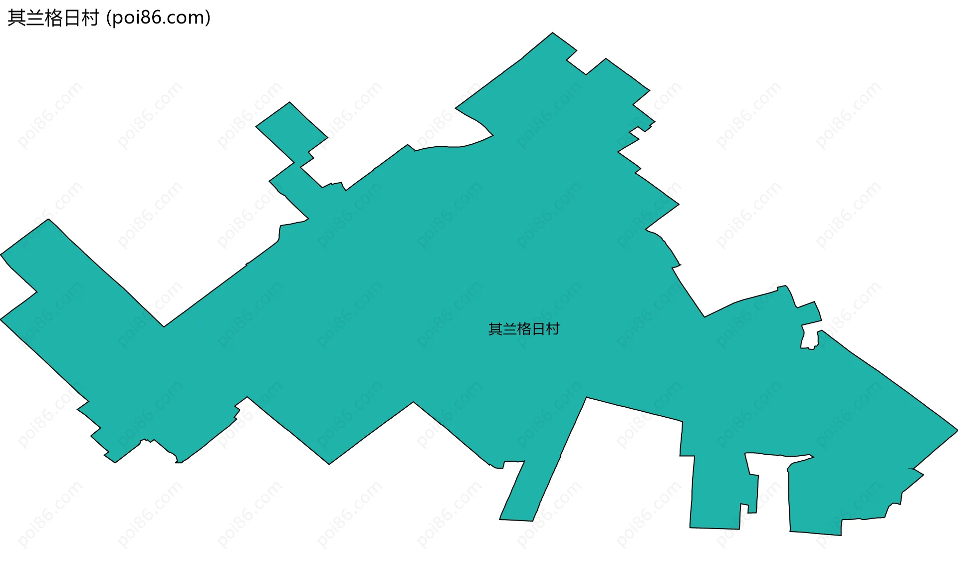 其兰格日村边界地图
