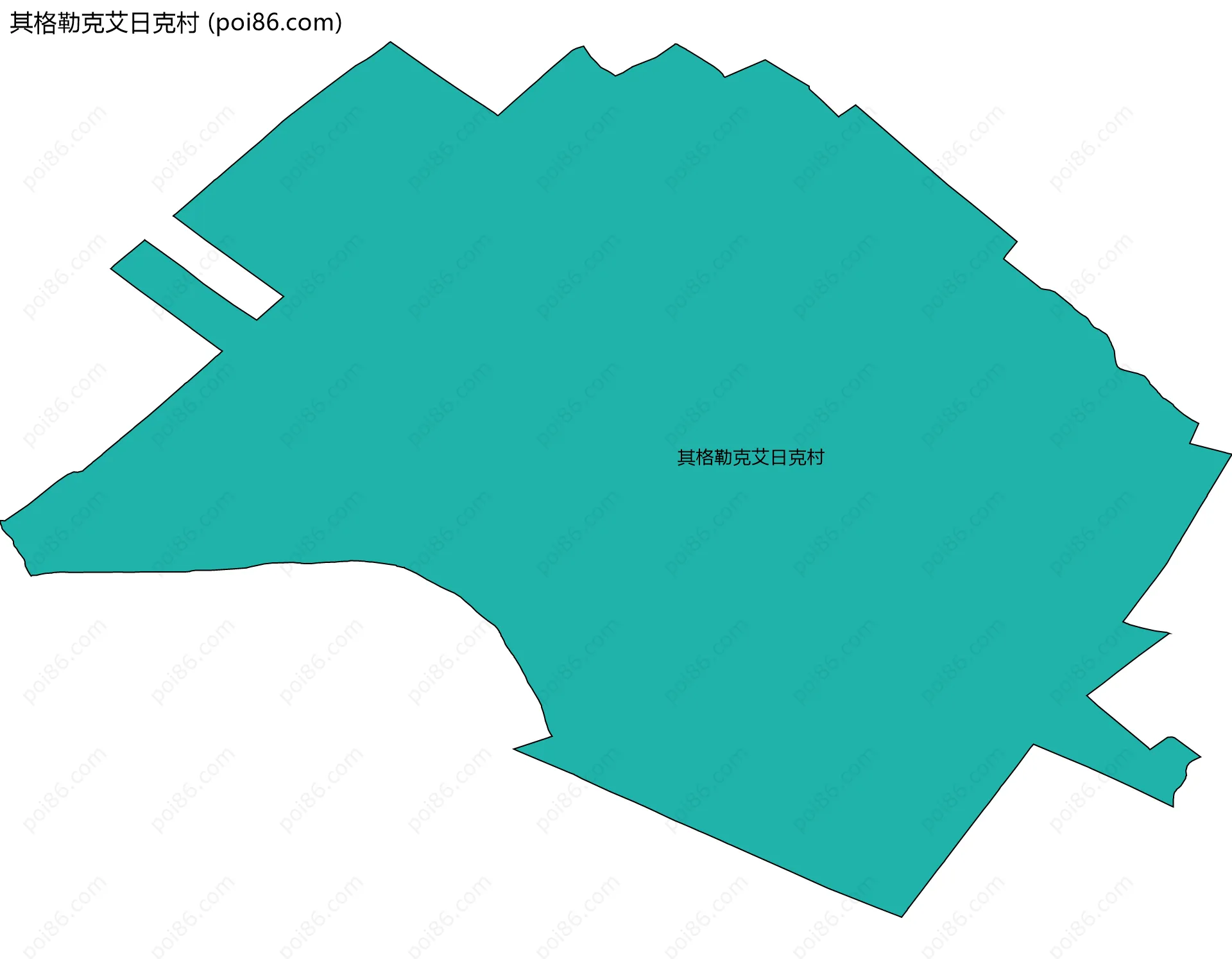 其格勒克艾日克村边界地图