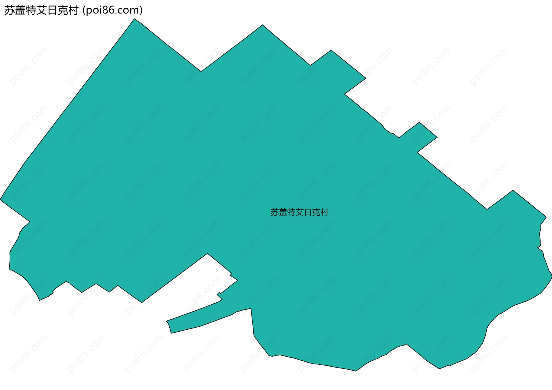 苏盖特艾日克村边界地图